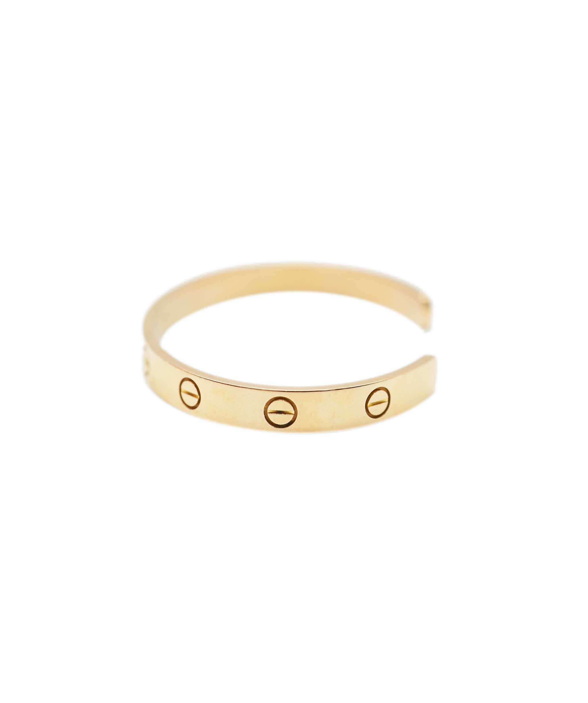 Cartier Cartier Love Bracelet cuff yellow gold size 17 with Box ASL10674