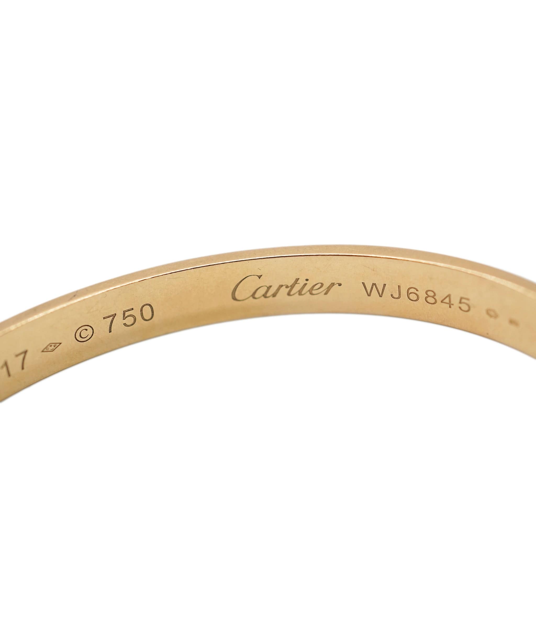 Cartier Cartier Love Bracelet cuff yellow gold size 17 with Box ASL10674