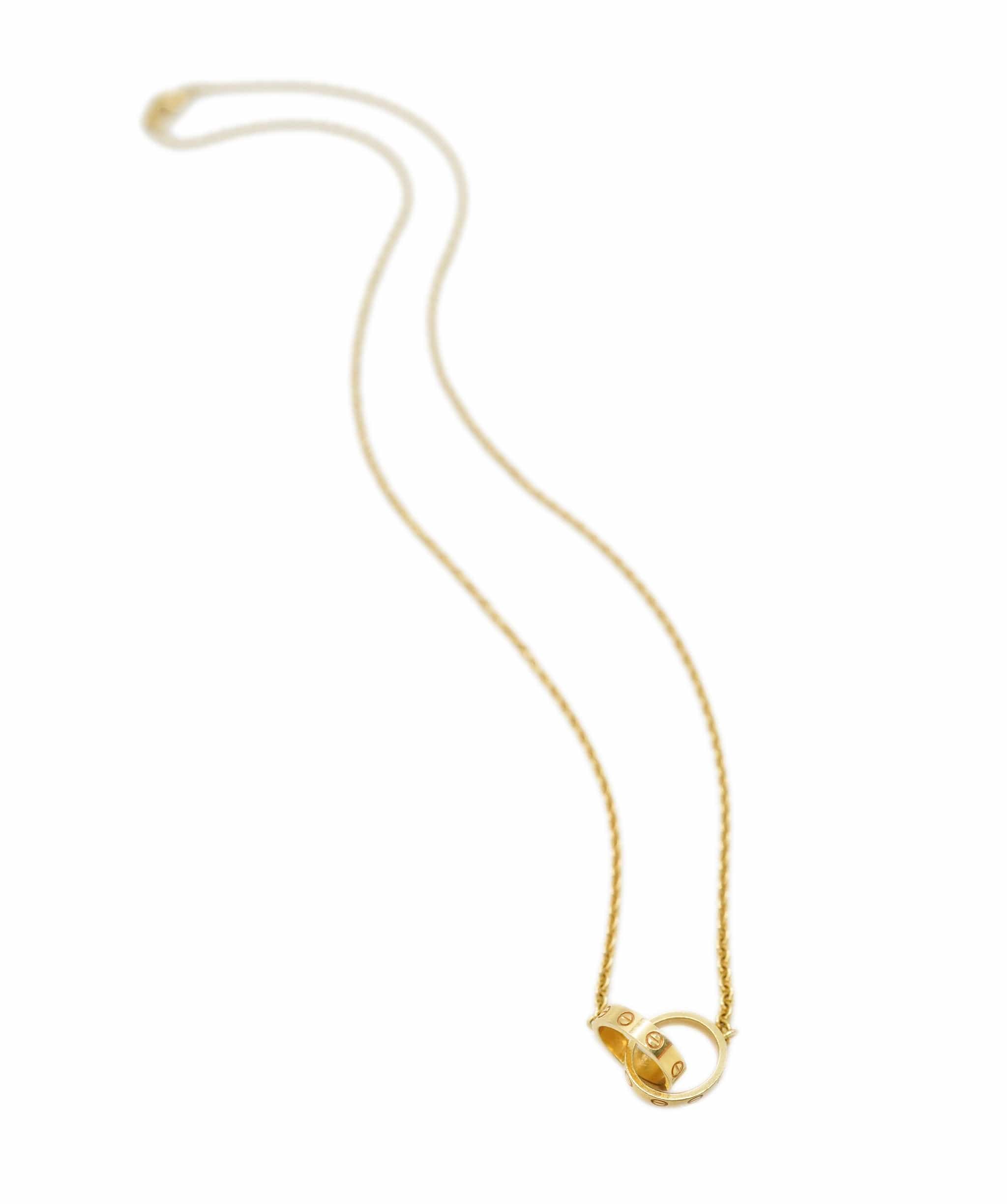 Cartier Cartier Love Interlocking Circle Yellow Gold Necklace ABC0697