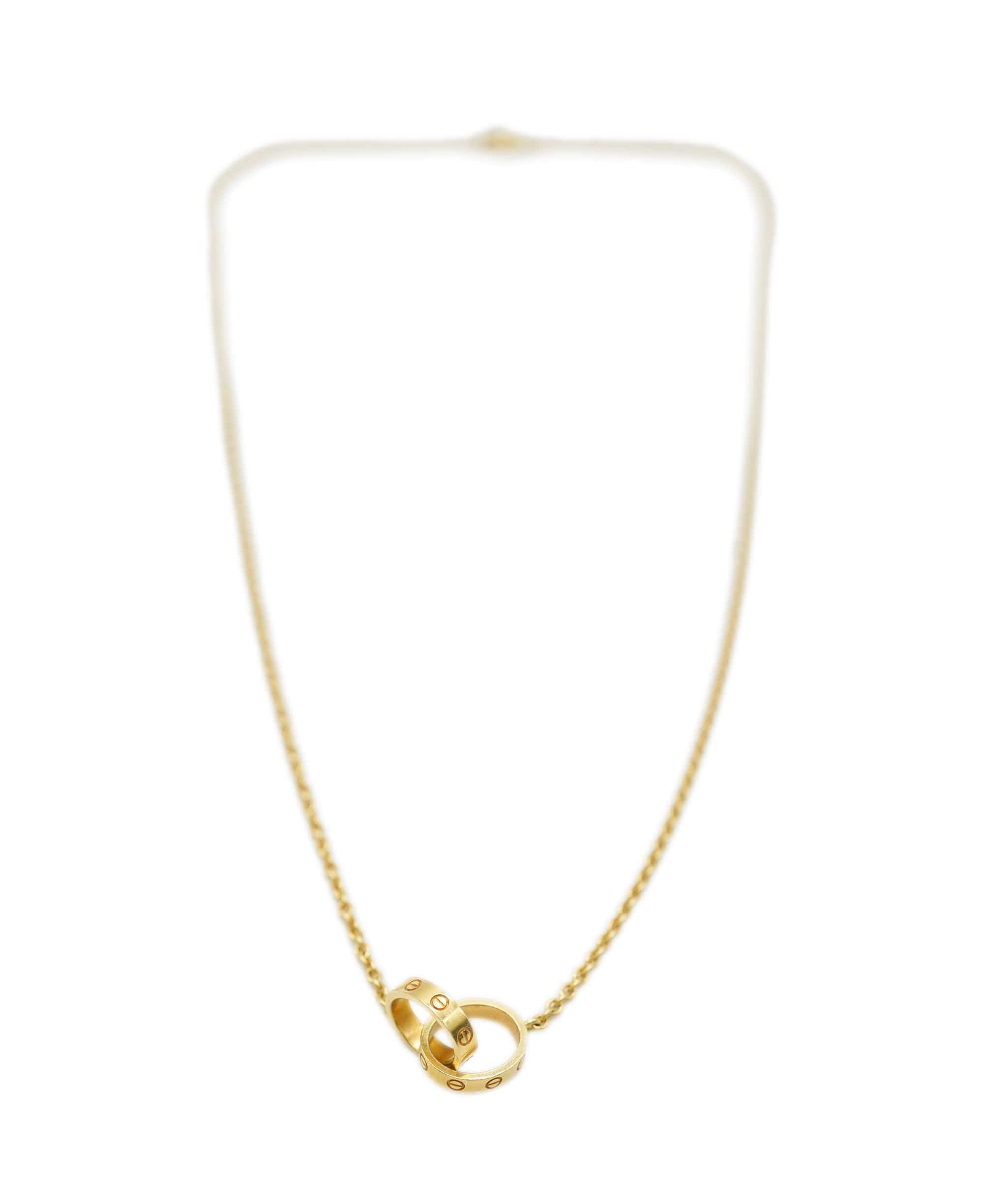 Cartier Cartier Love Interlocking Circle Yellow Gold Necklace ABC0697