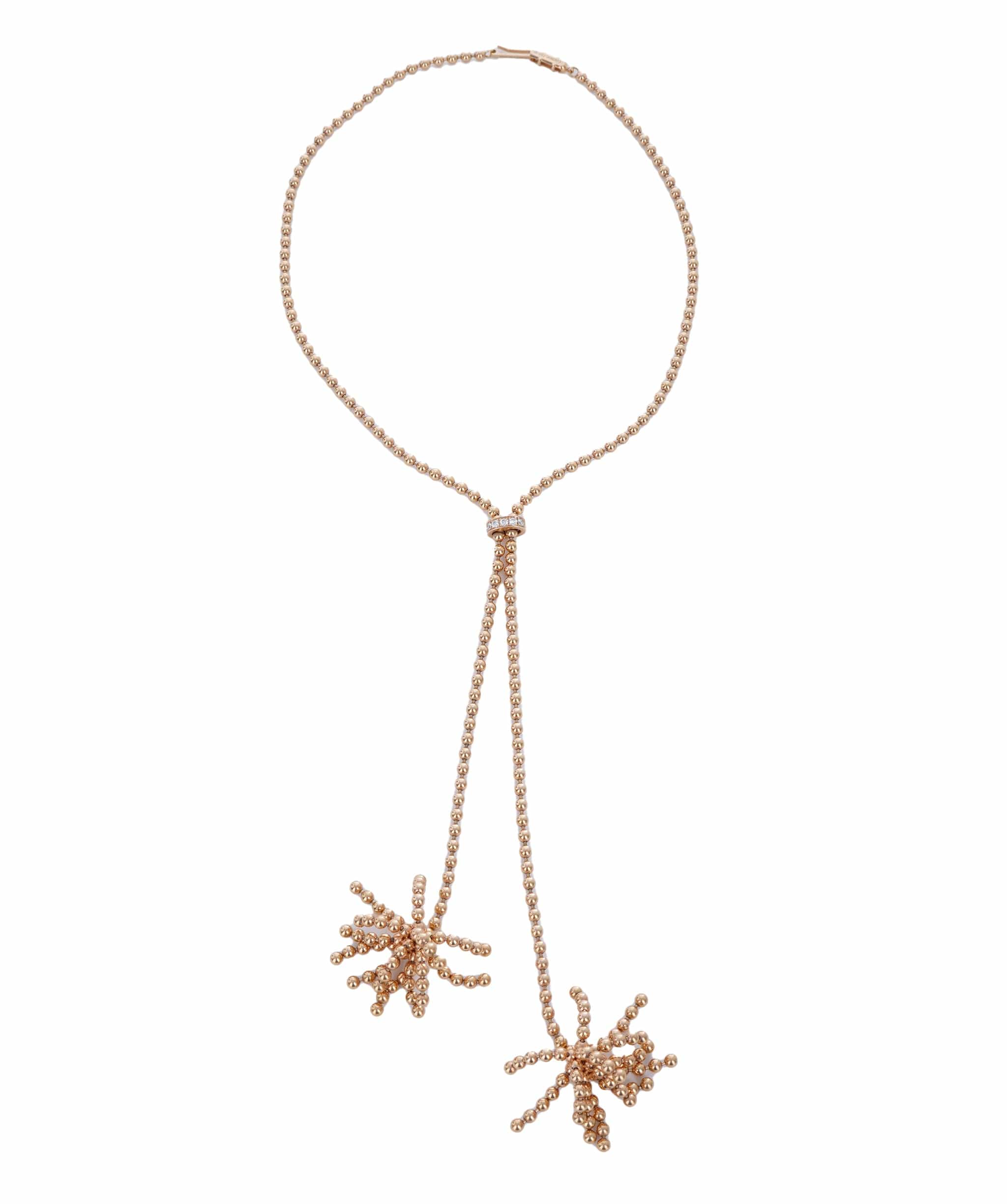 Cartier Cartier Nouvelle Vague 18kt  Rose Gold Lariat "Pom Pom" Necklace ASC4991