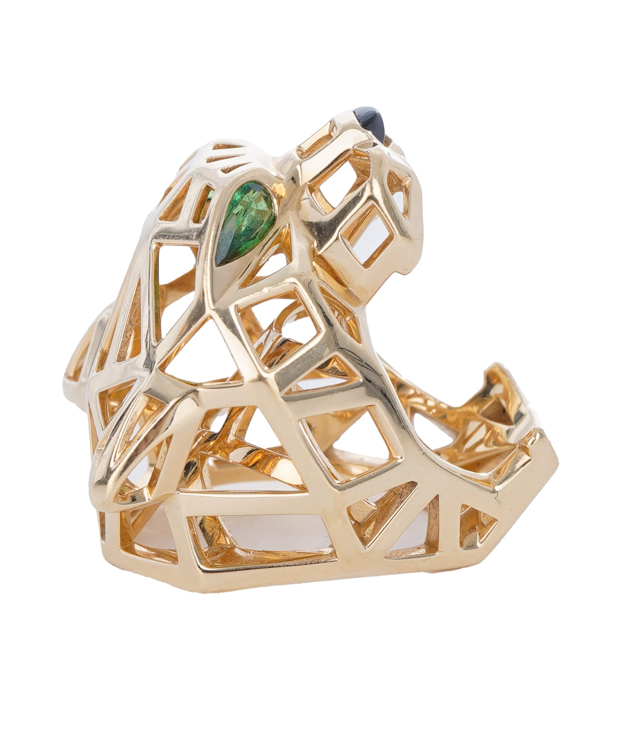 Cartier Cartier Panther Ring Tsavorite eyes and Yellow Gold ASC5038