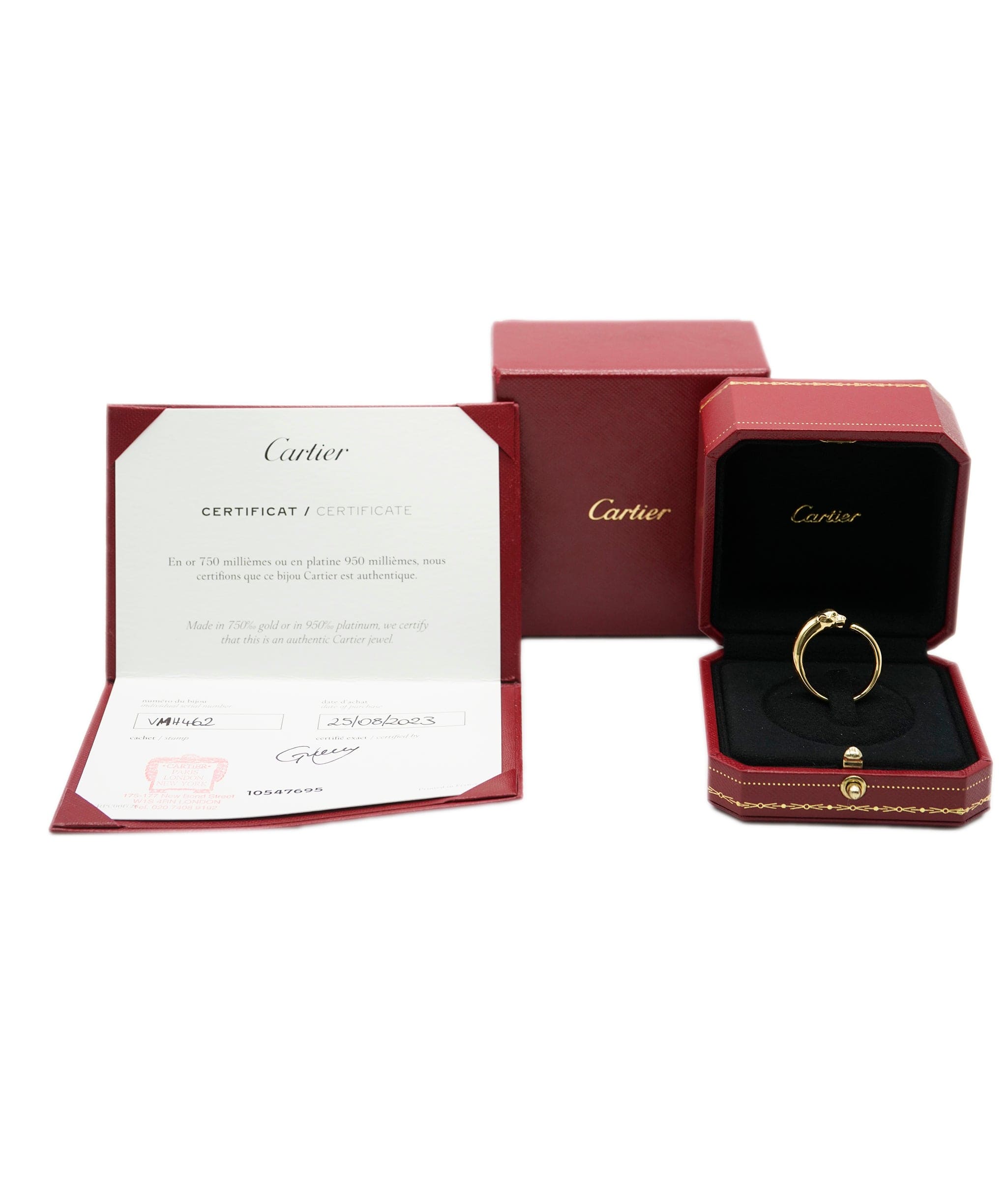 Cartier Cartier Panthère de Cartier 18K Yellow Gold Ring With Onyx & Tsavorite garnet ABC0538