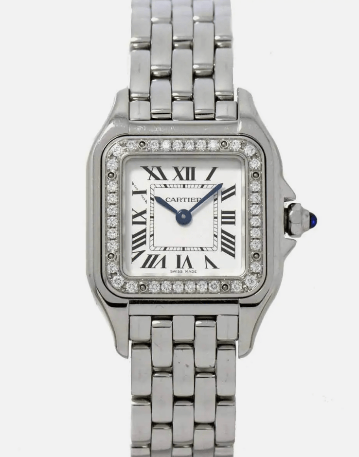 Cartier Cartier Panthere SM Diamond Bezel Quartz Silver Dial Ladies