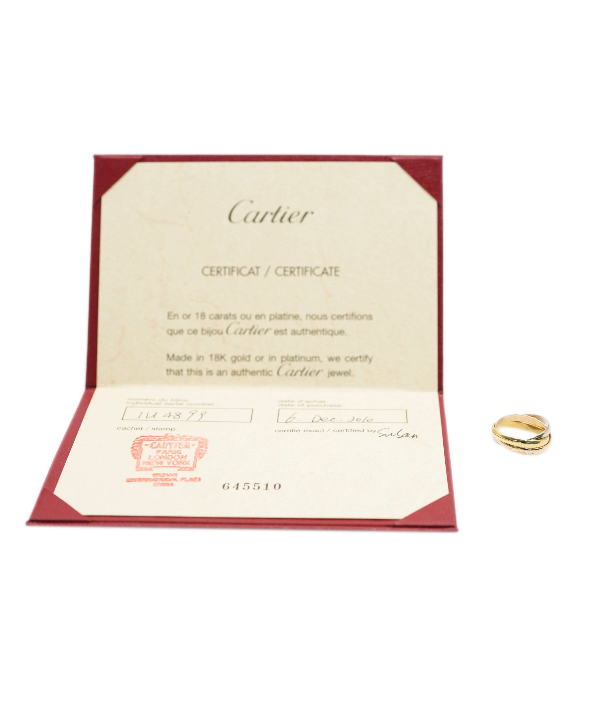 Cartier Cartier Trinity Ring, Small Model, Size 50 ABC0614