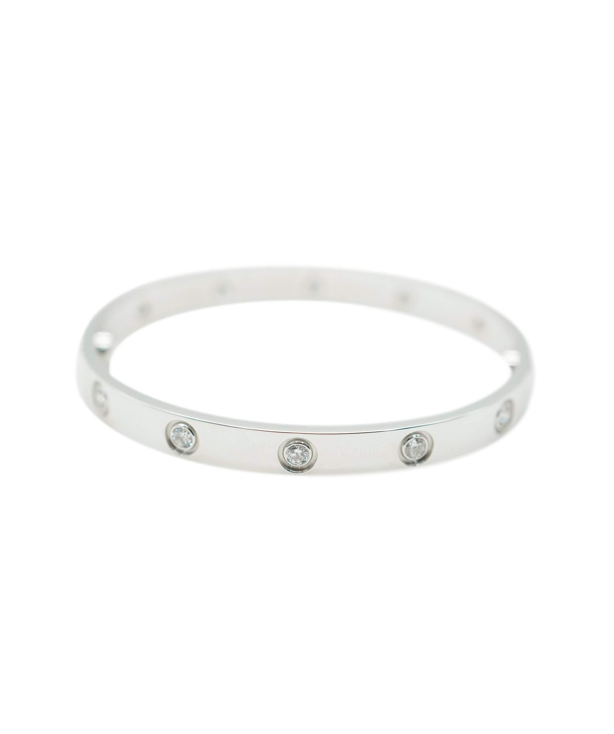 Cartier Cartier White Gold LOVE 10 Diamond Bracelet  AGC1718