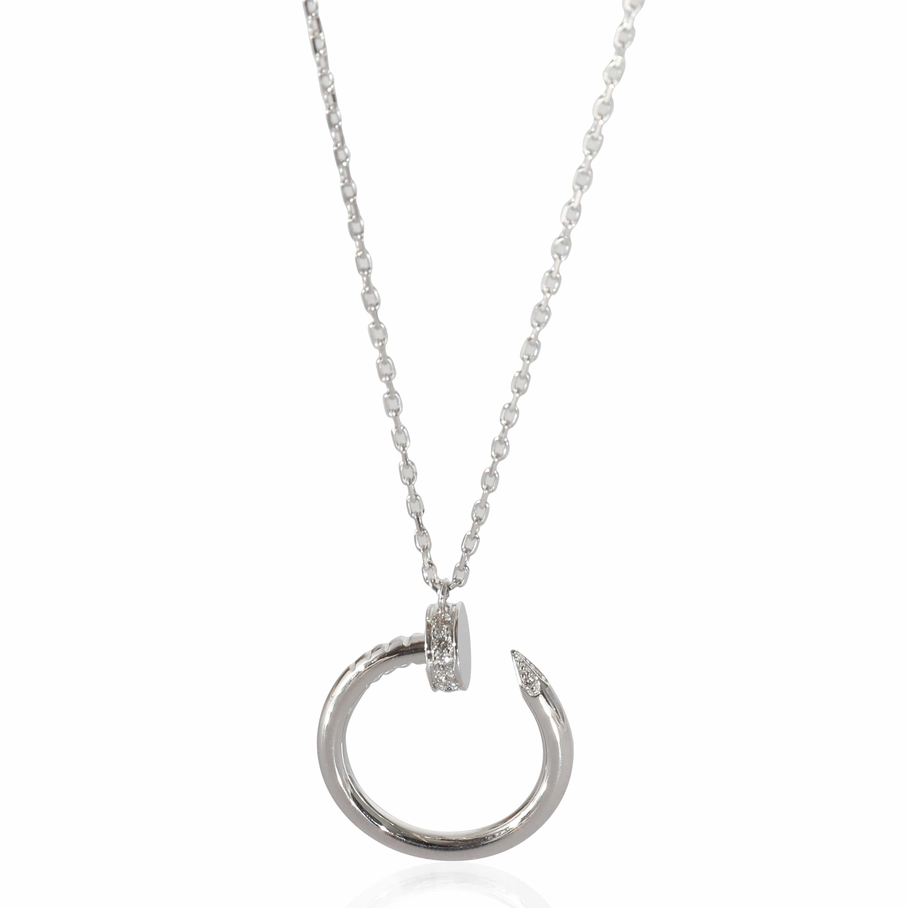 Cartier Cartier Juste Un Clou Diamond Pendant in 18K White Gold 0.12 CTW