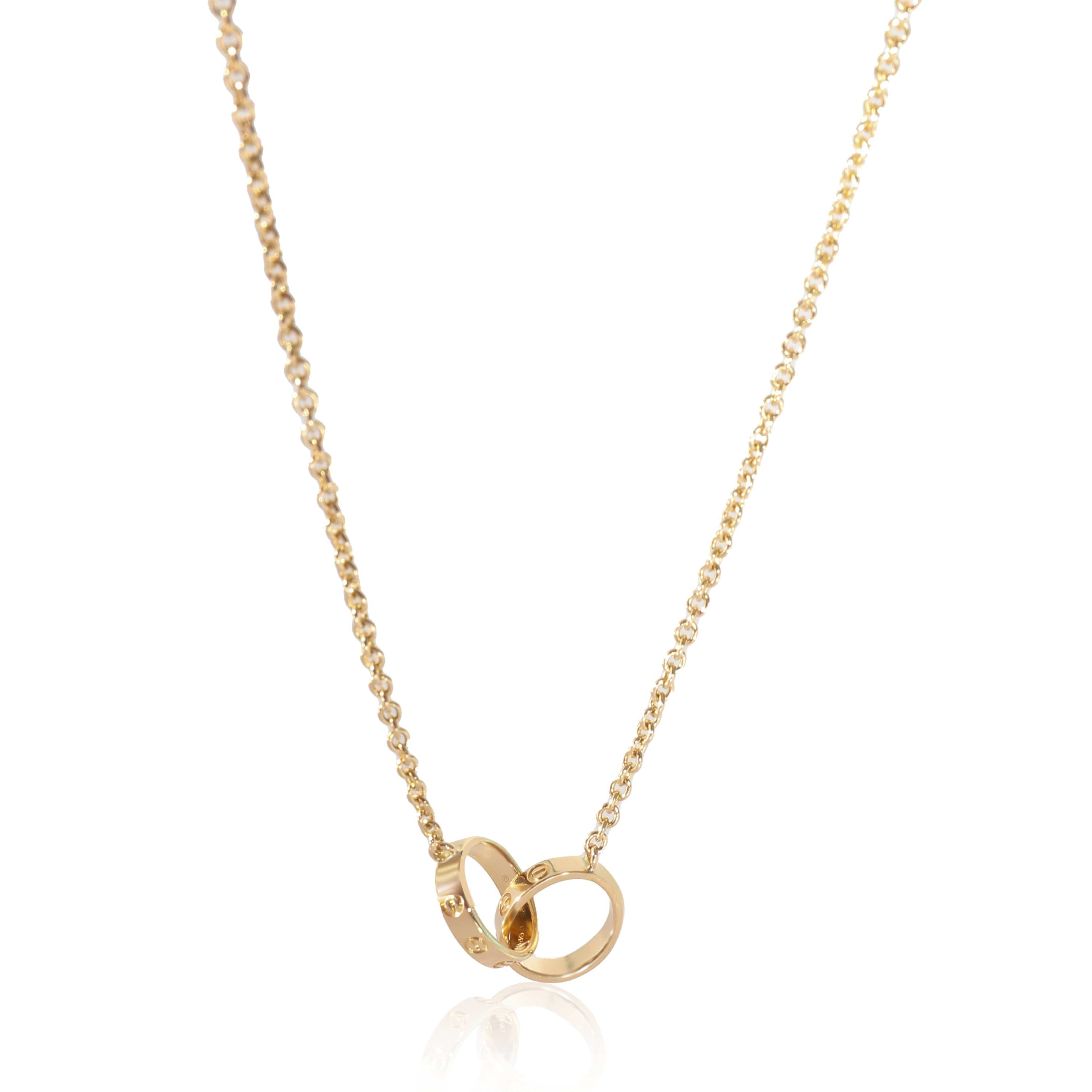 Cartier Cartier Love Interlocking Circle Necklace in 18K Yellow Gold