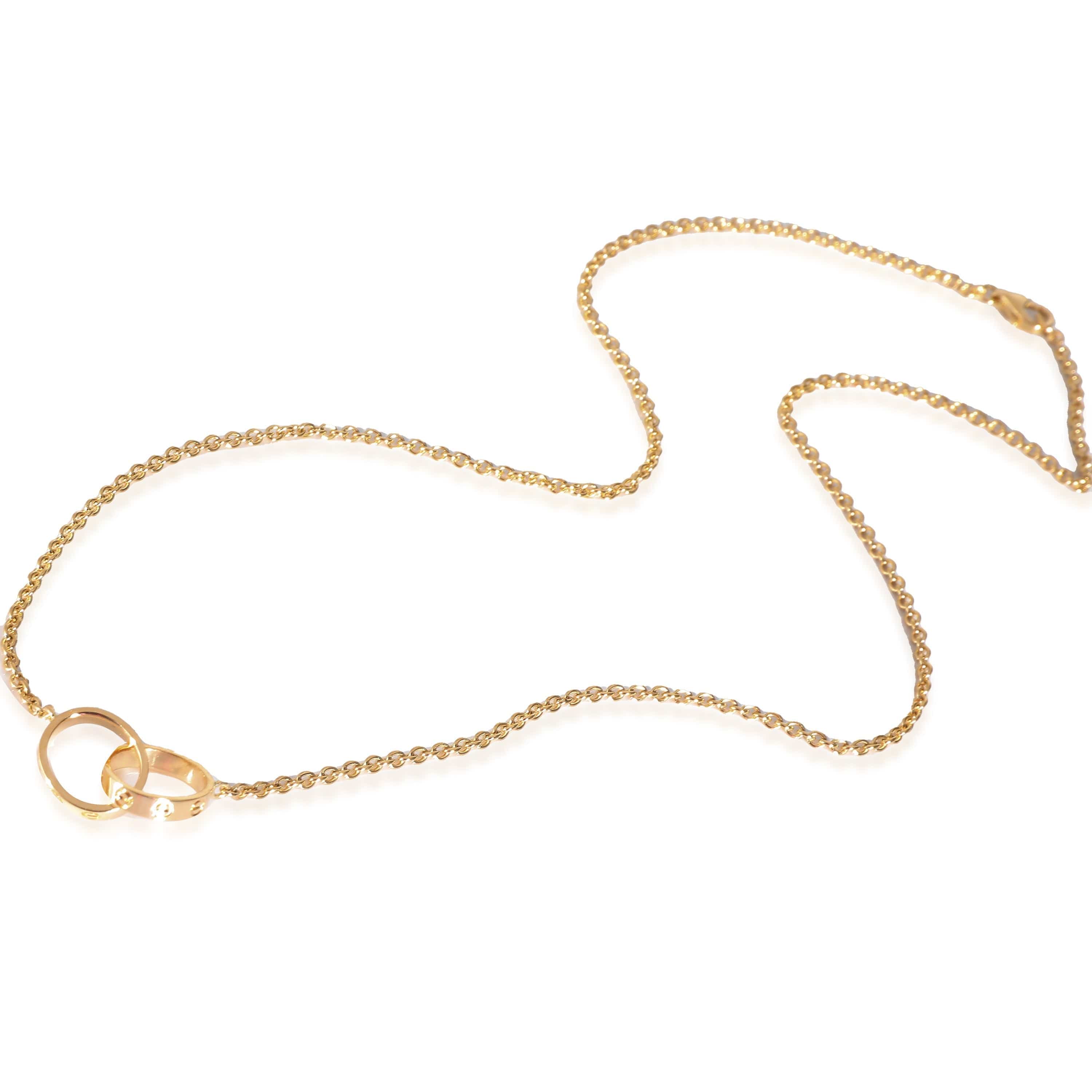 Cartier Cartier Love Interlocking Circle Necklace in 18K Yellow Gold