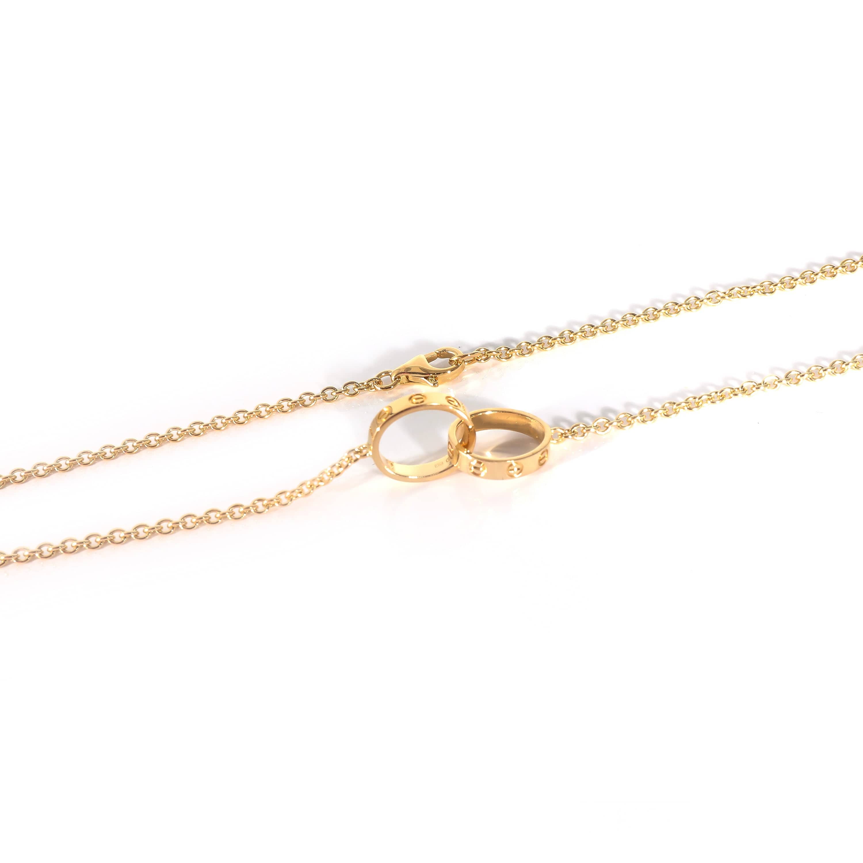 Cartier Cartier Love Interlocking Circle Necklace in 18K Yellow Gold