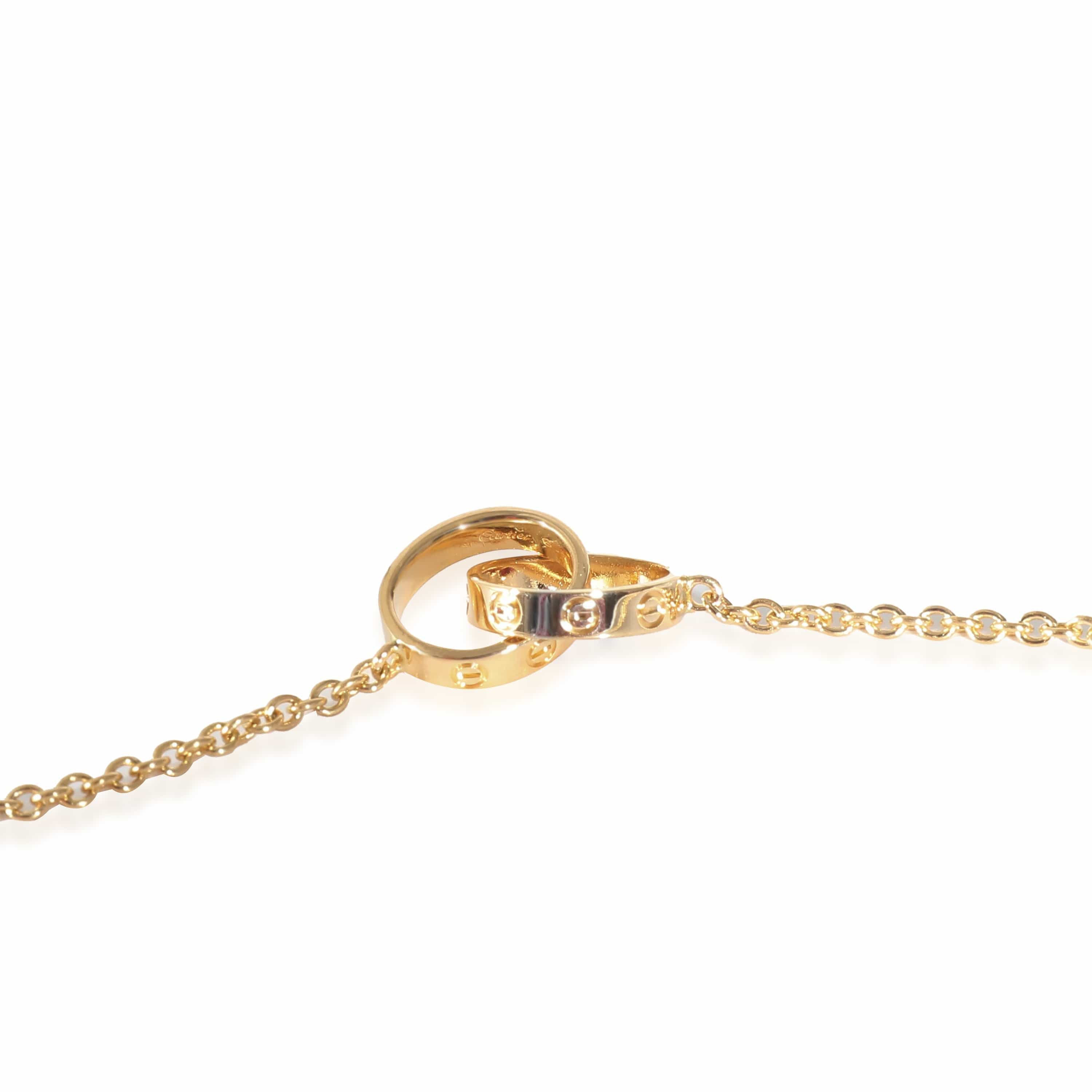 Cartier Cartier Love Interlocking Circle Necklace in 18K Yellow Gold