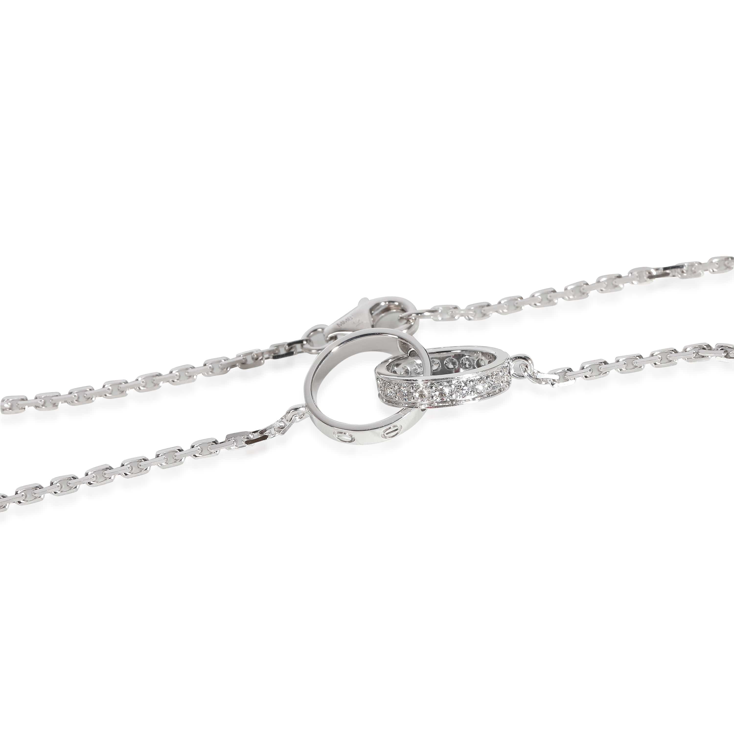 Cartier Love Necklace, Diamonds (White Gold)