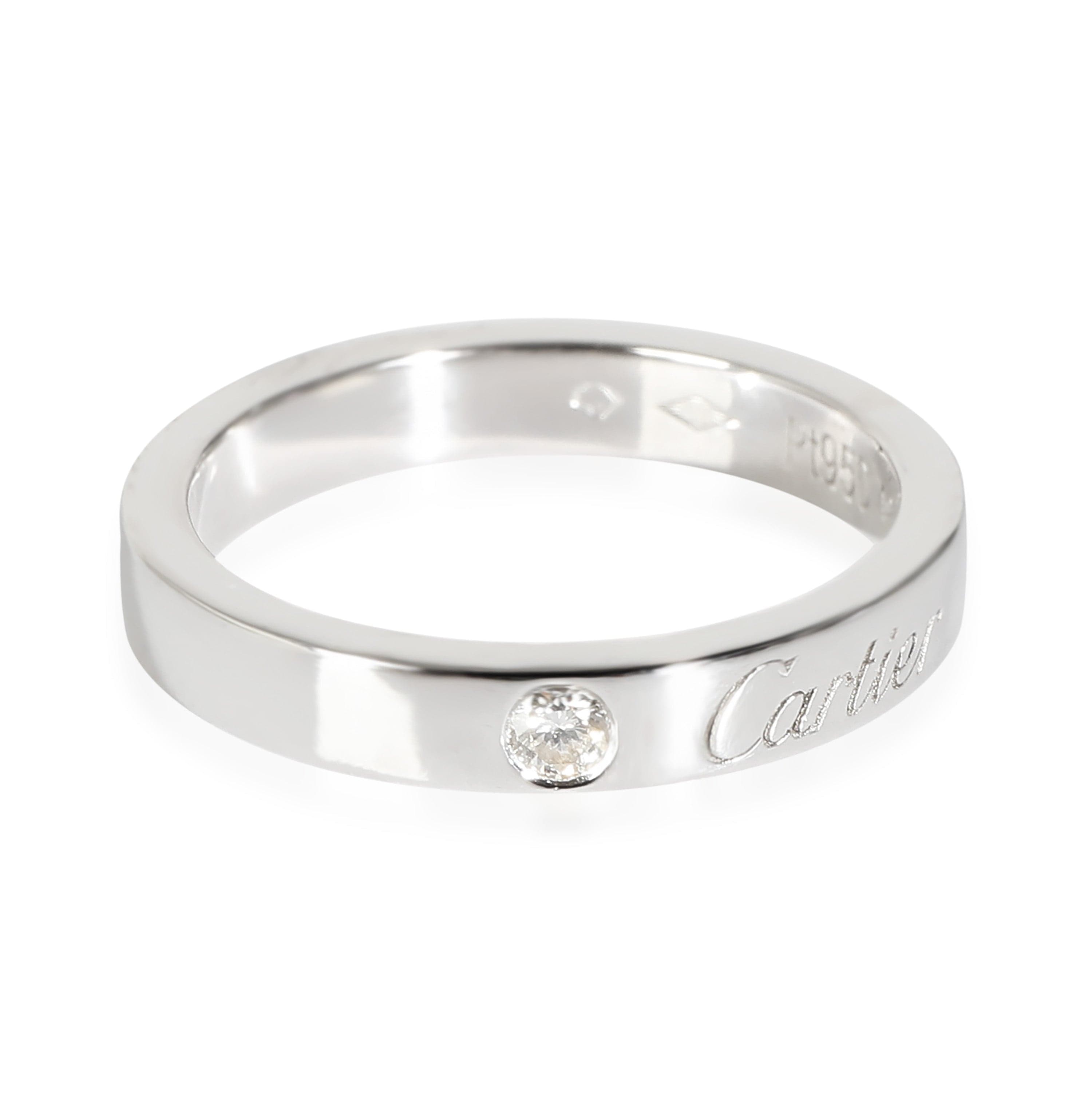 Cartier Cartier C De Cartier 3 mm Band in  Platinum 0.03 CTW