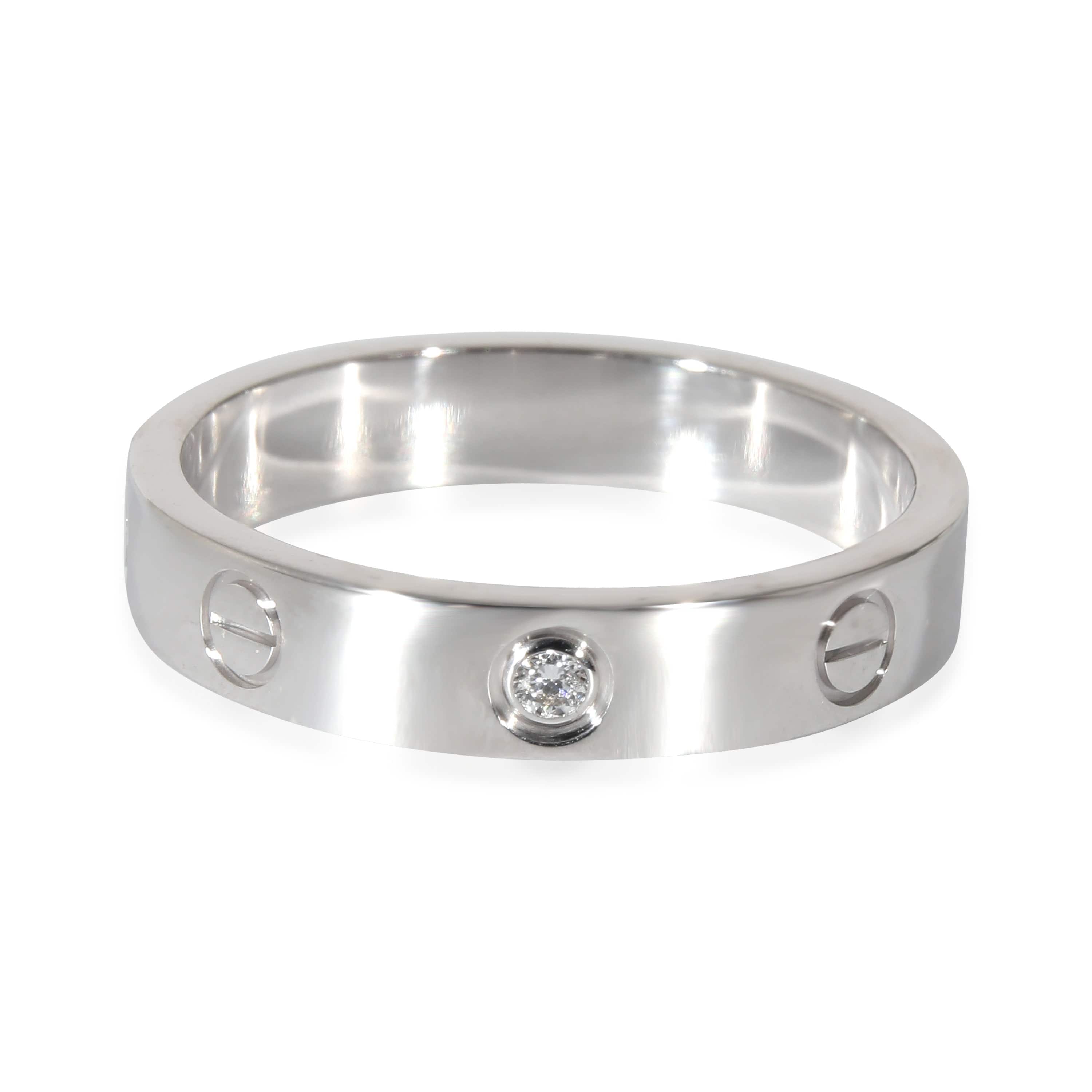 Cartier Cartier Love Diamond Band in 18k White Gold 0.02 CTW