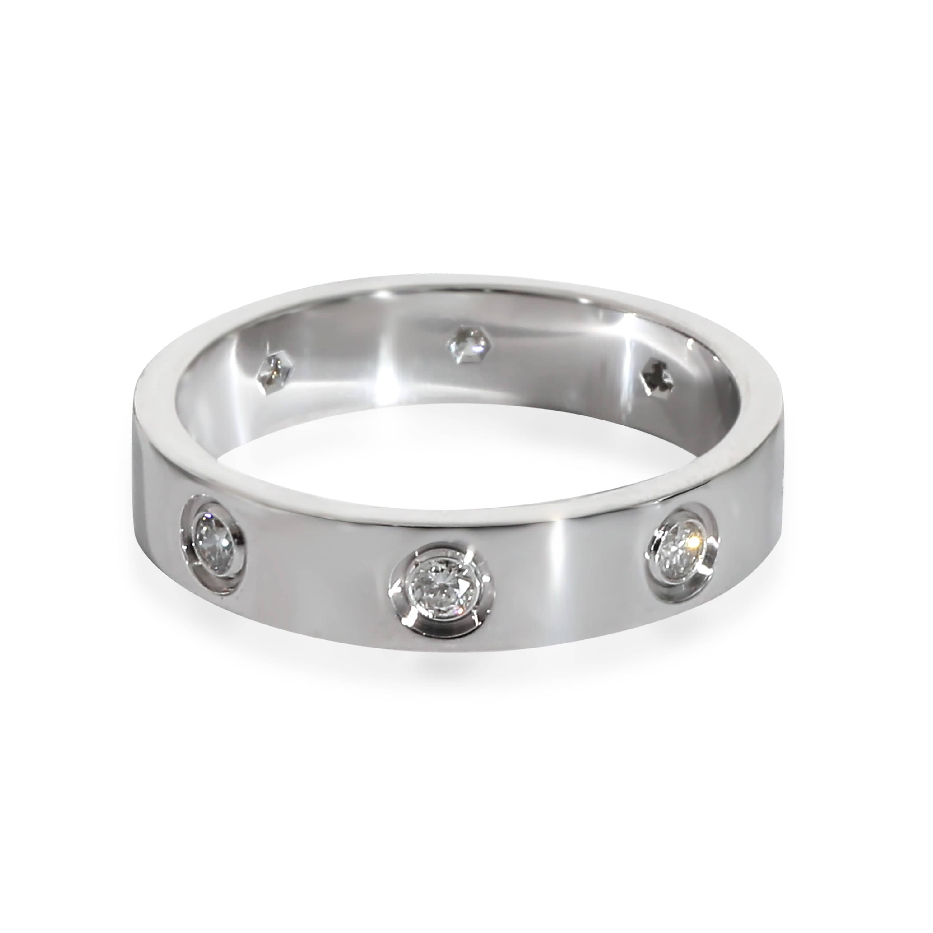 Cartier Cartier Love Diamond Wedding Band in 18KT White Gold 0.19 CTW