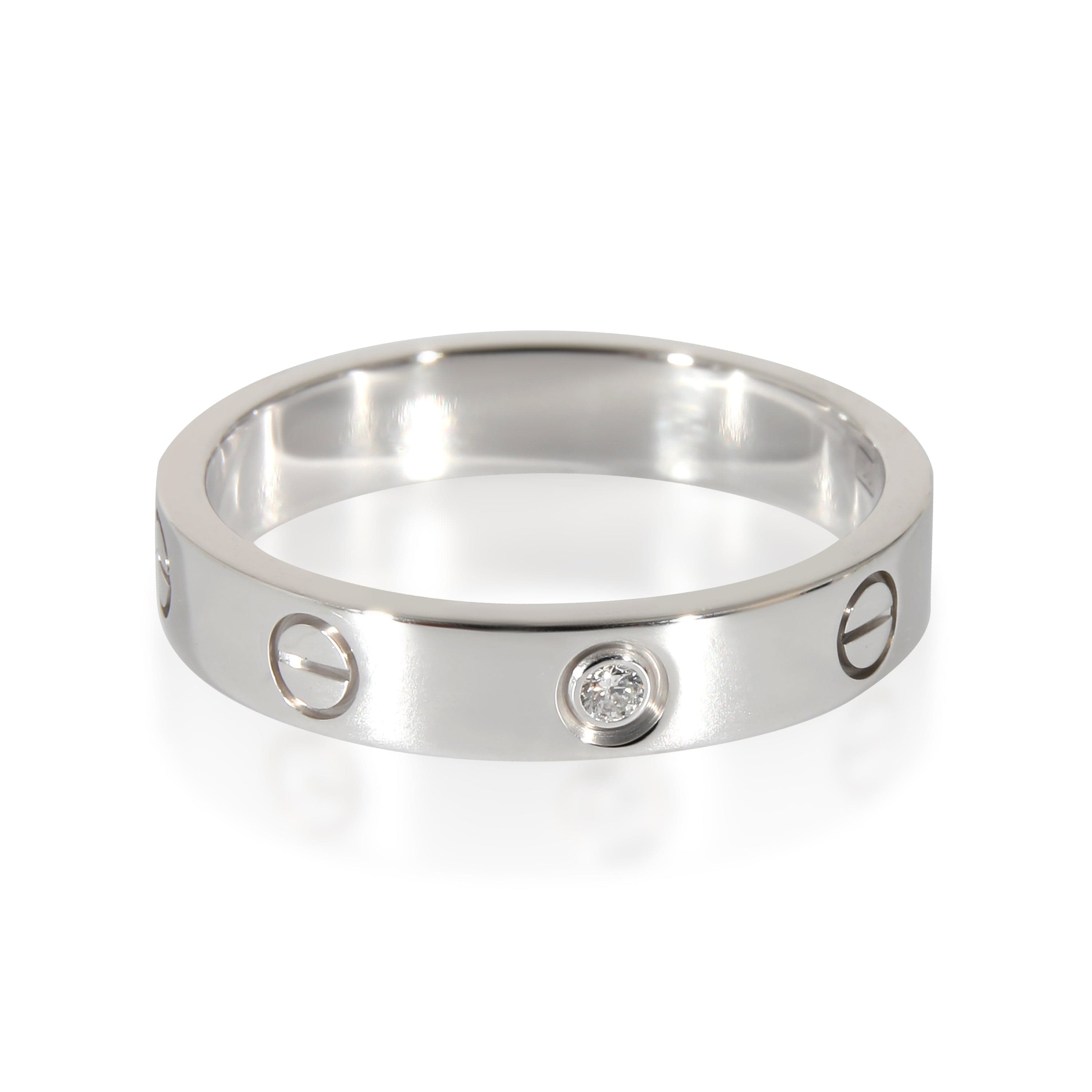 Cartier Cartier Love Wedding Band in 18k White Gold 0.02 CTW