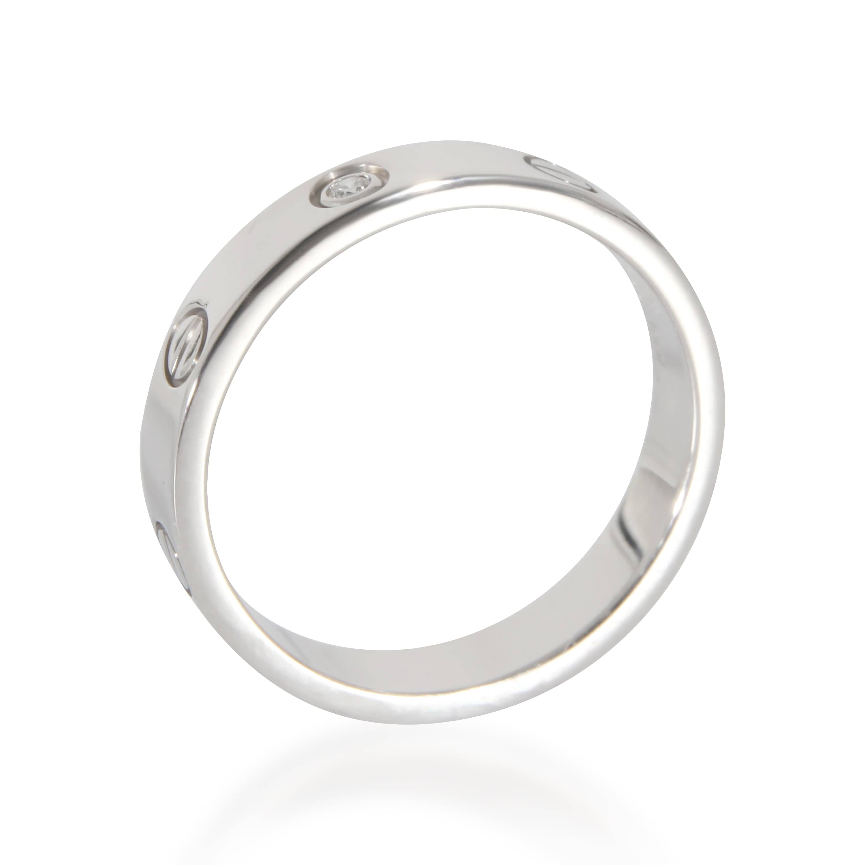 Cartier Cartier Love Wedding Band in 18k White Gold 0.02 CTW