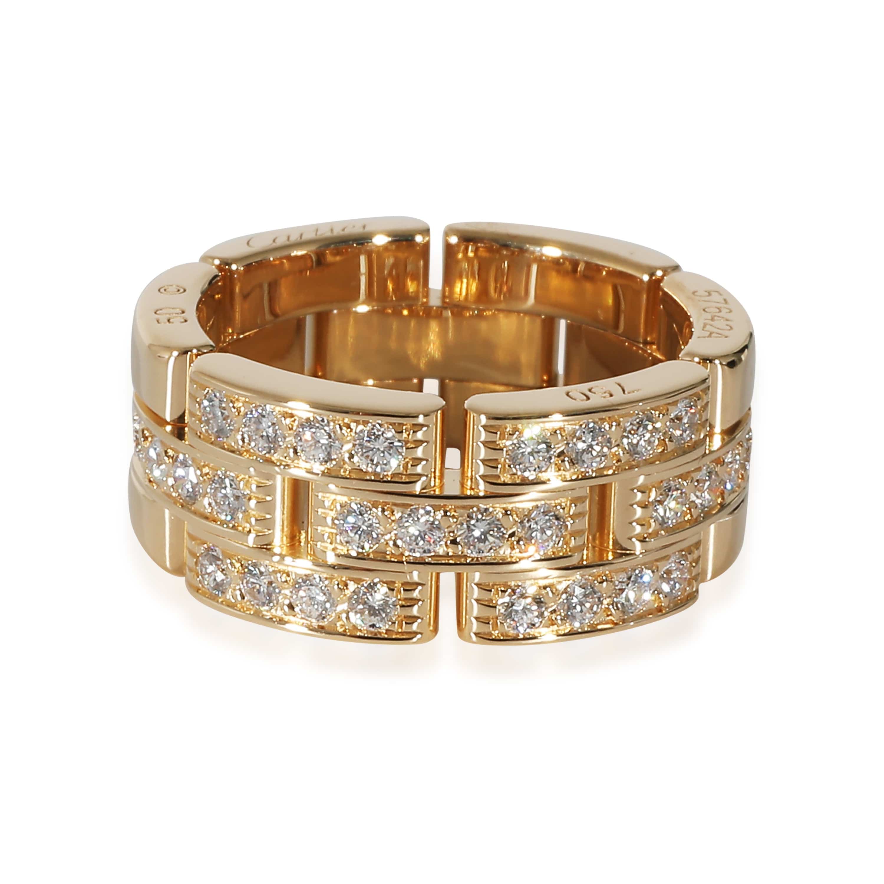 Cartier Cartier Maillon Panthere Band in 18k Yellow Gold 0.53 CTW