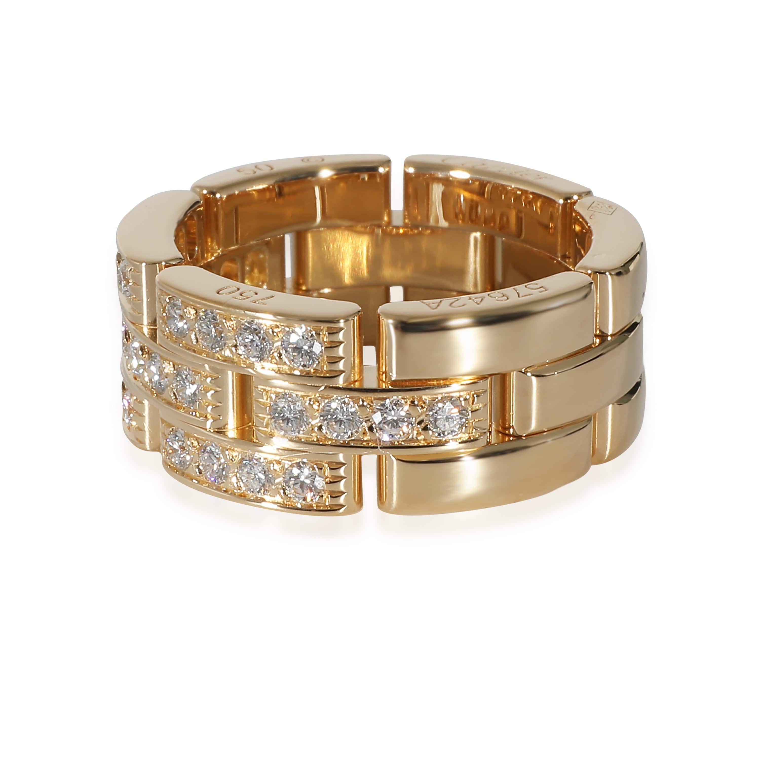 Cartier Cartier Maillon Panthere Band in 18k Yellow Gold 0.53 CTW