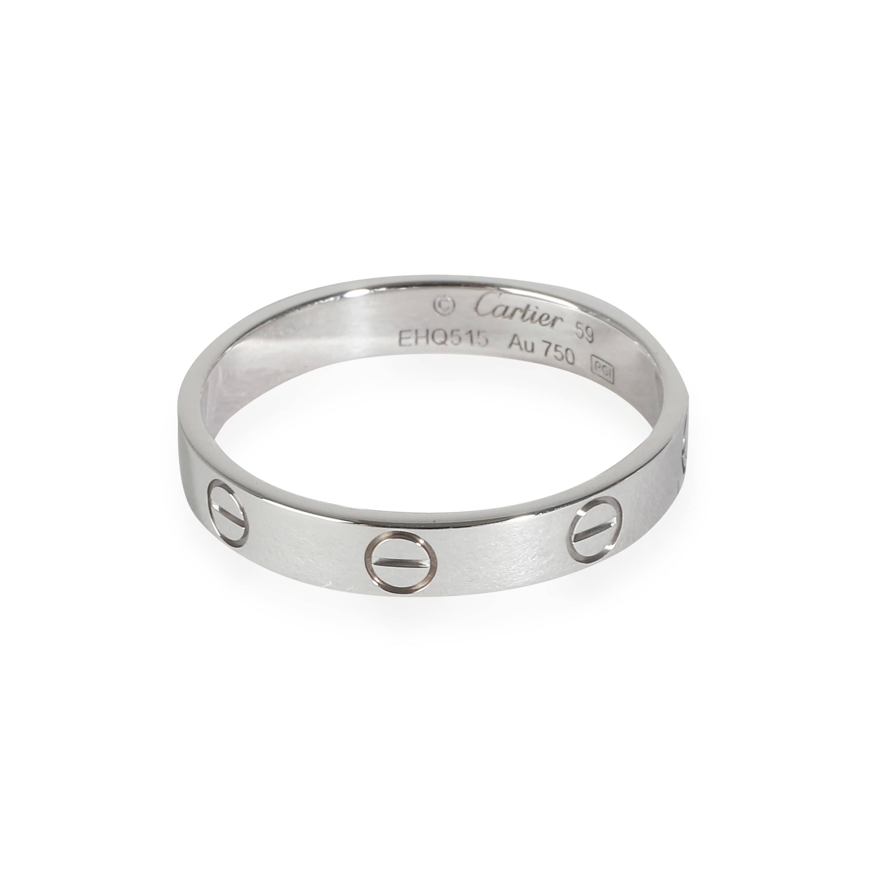 Cartier Love Wedding Band (White Gold)