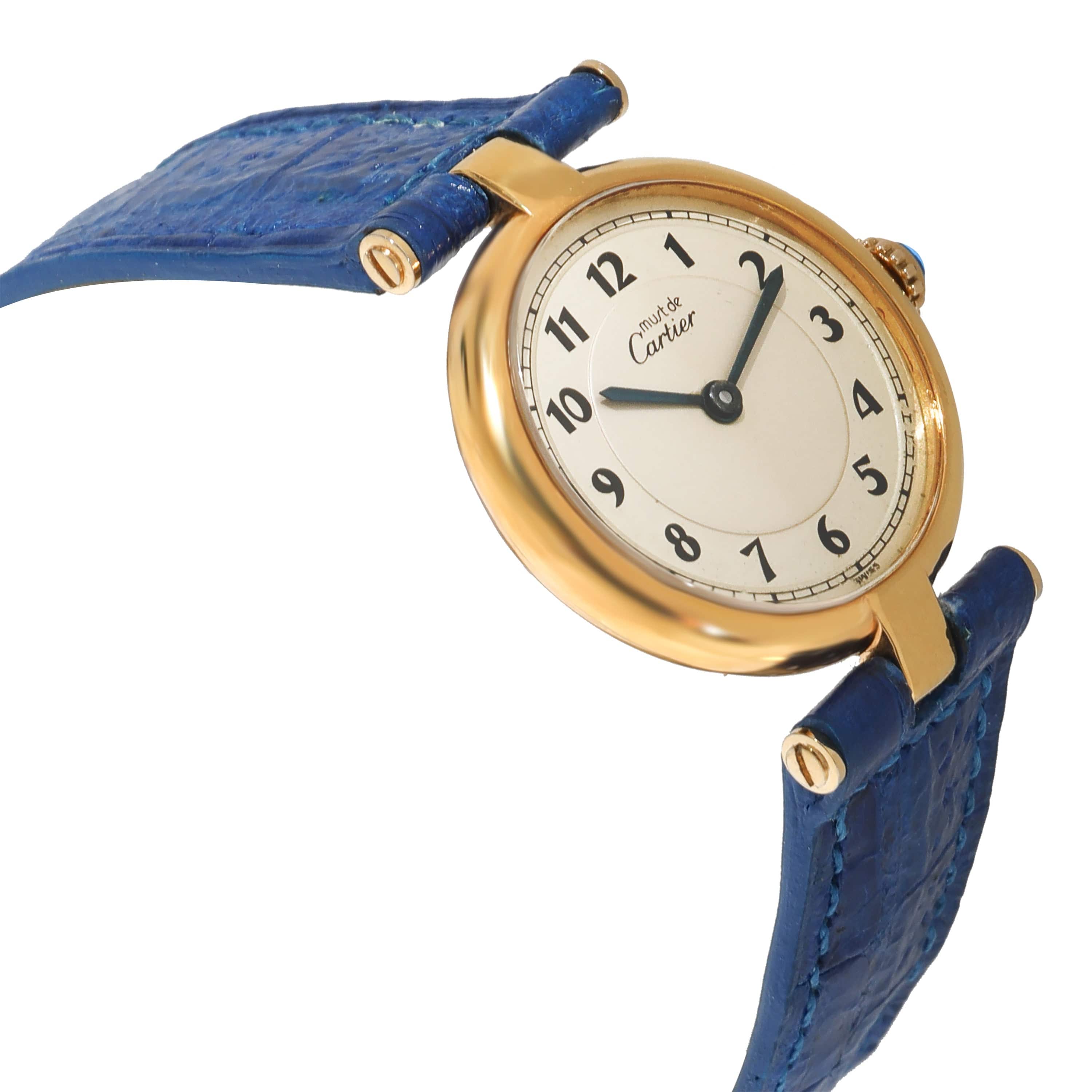 Cartier Cartier Le Must de Cartier VLC 019212 Women's Watch in  Vermeil