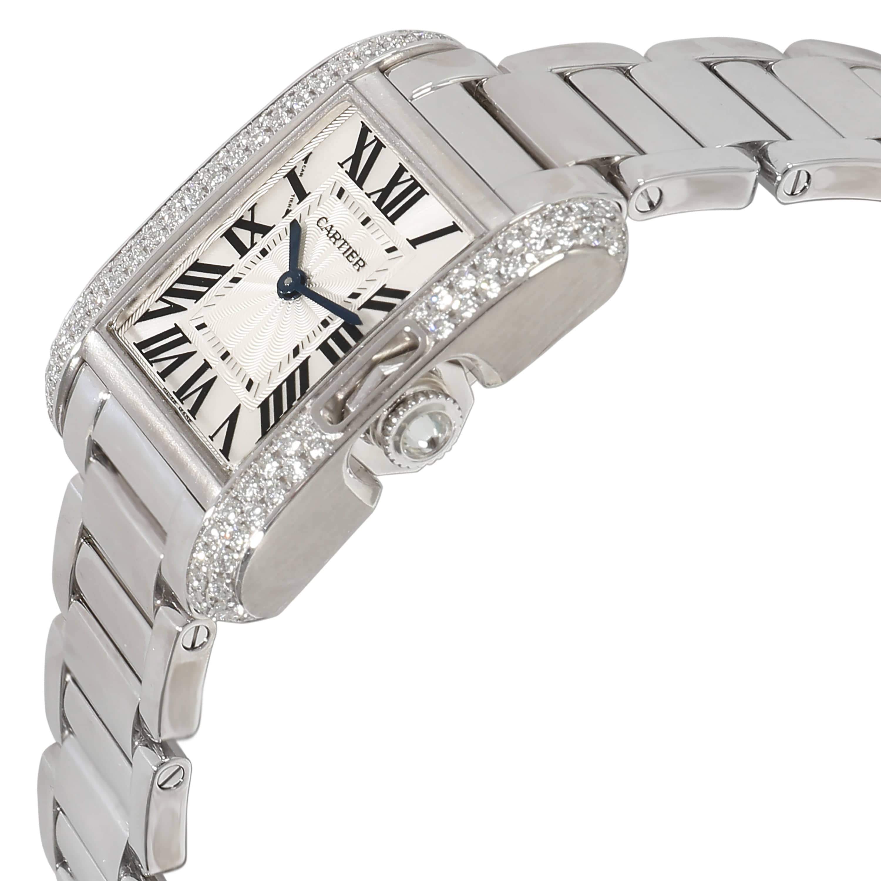 Cartier Cartier Tank Anglaise de Cartier WT100008 Women's Watch in  White Gold