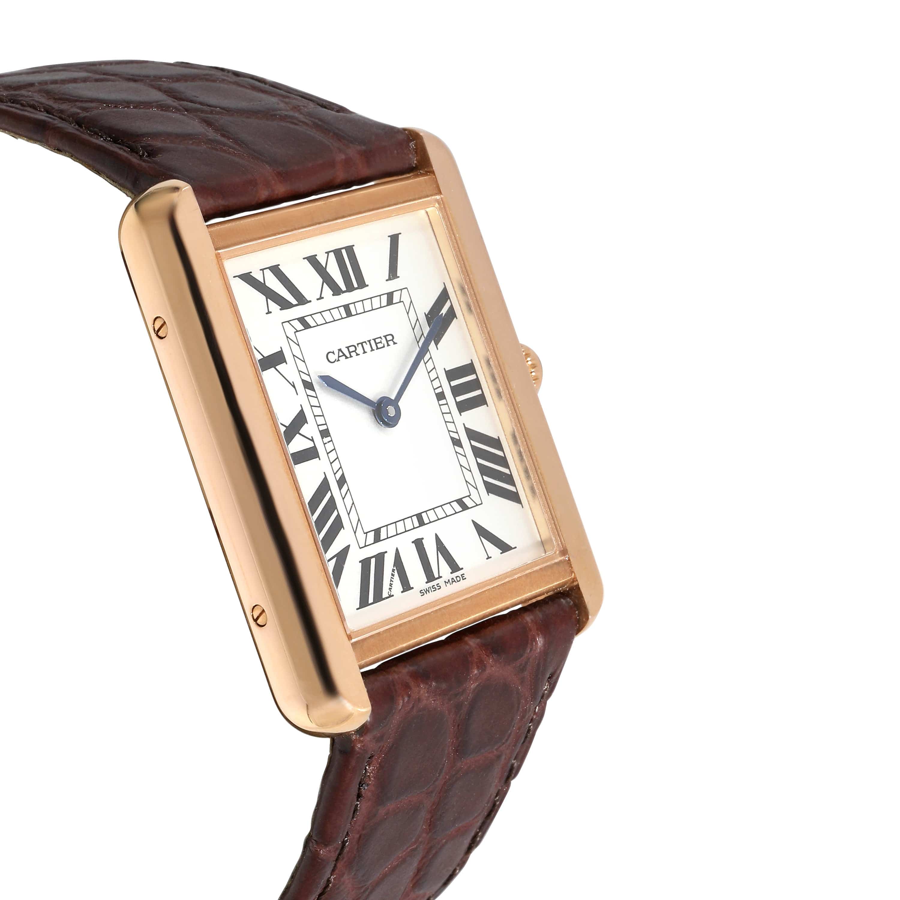 Cartier Cartier Tank Solo W5200025 Unisex Watch in 18kt Rose Gold/Stainless Steel