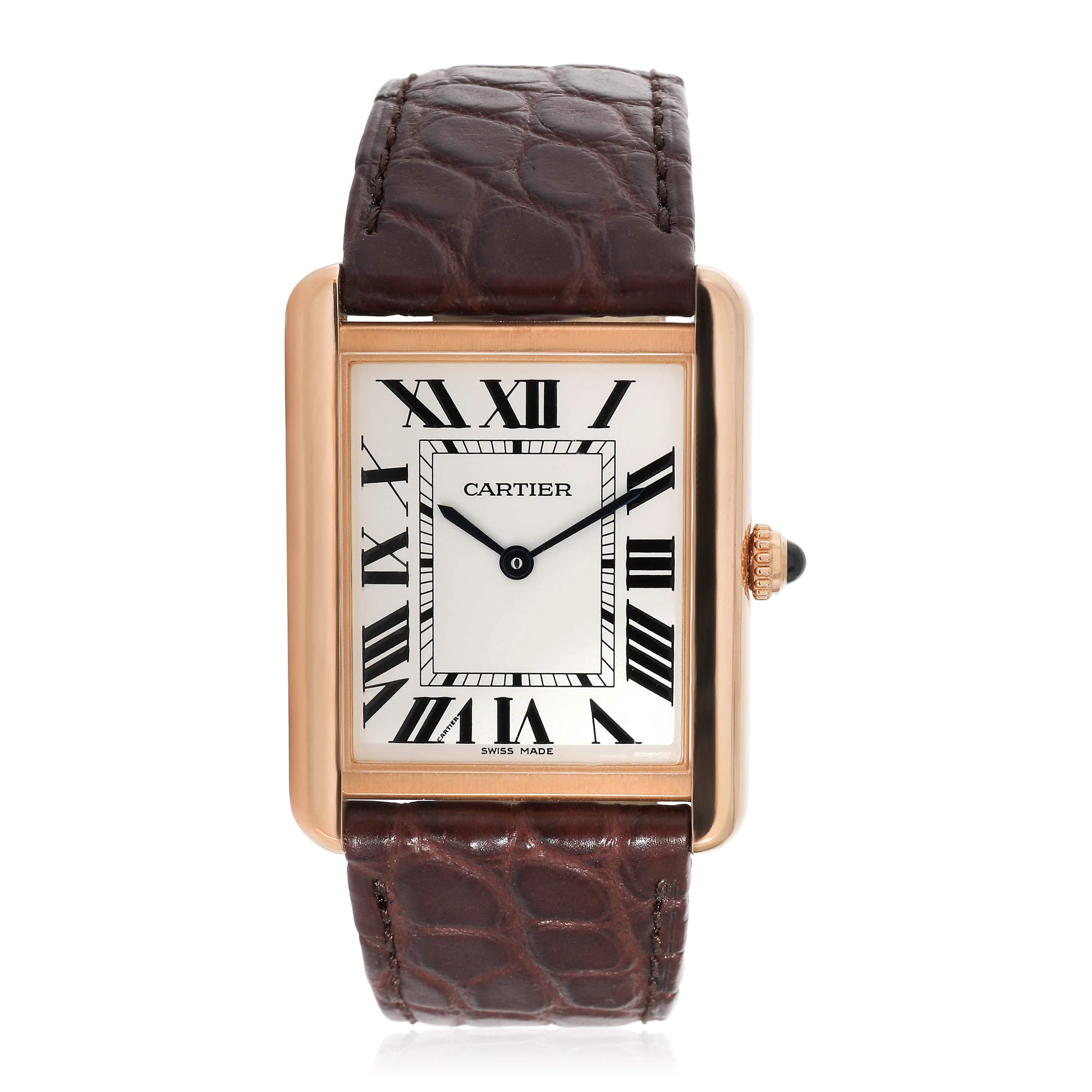 Cartier Cartier Tank Solo W5200025 Unisex Watch in 18kt Rose Gold/Stainless Steel