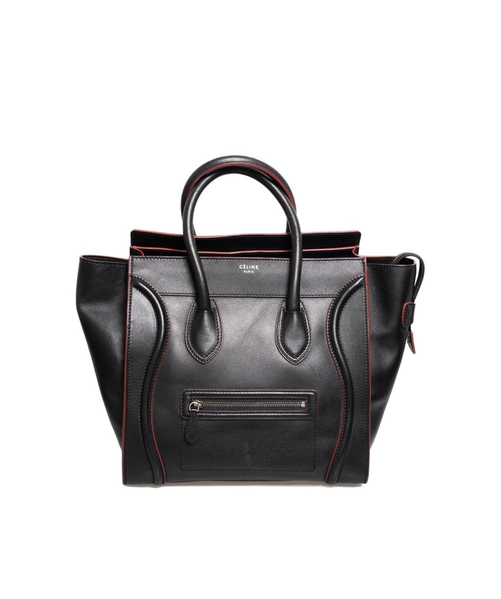 40. LP x C Celine Micro Luggage Black Red RJC1096