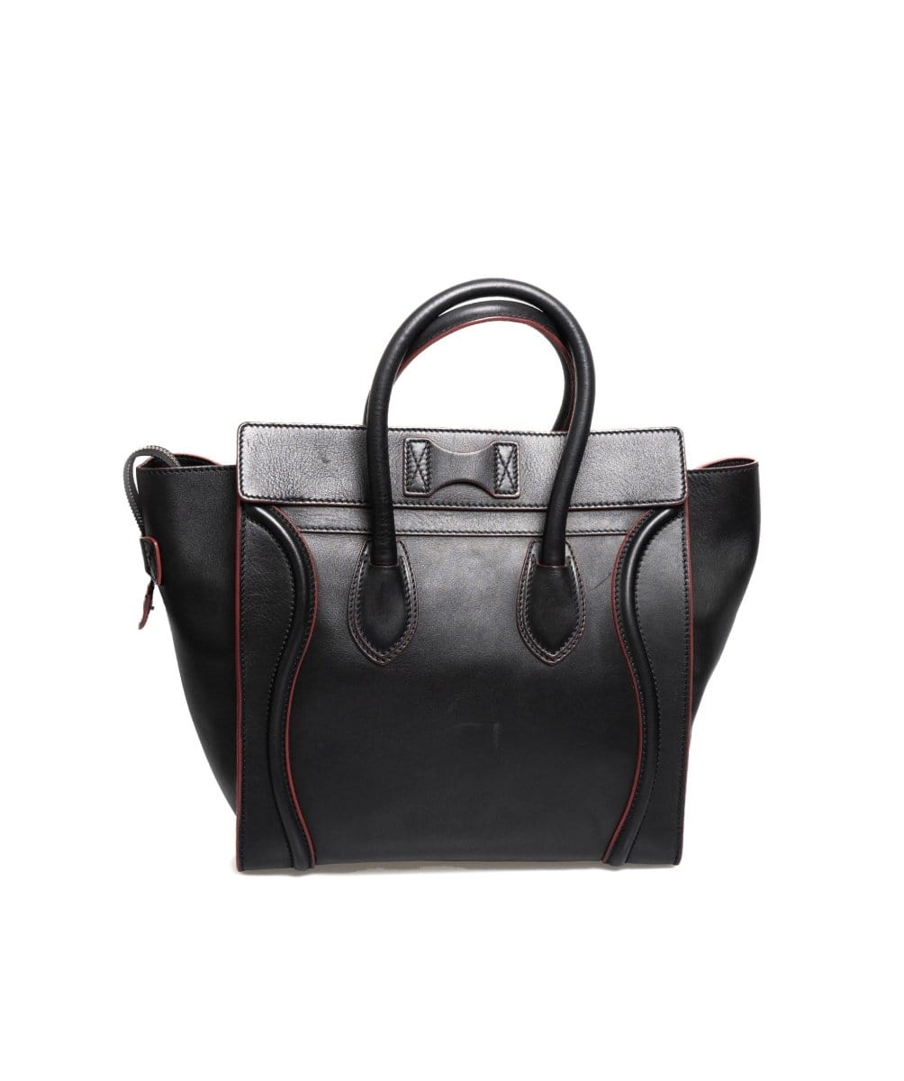 40. LP x C Celine Micro Luggage Black Red RJC1096