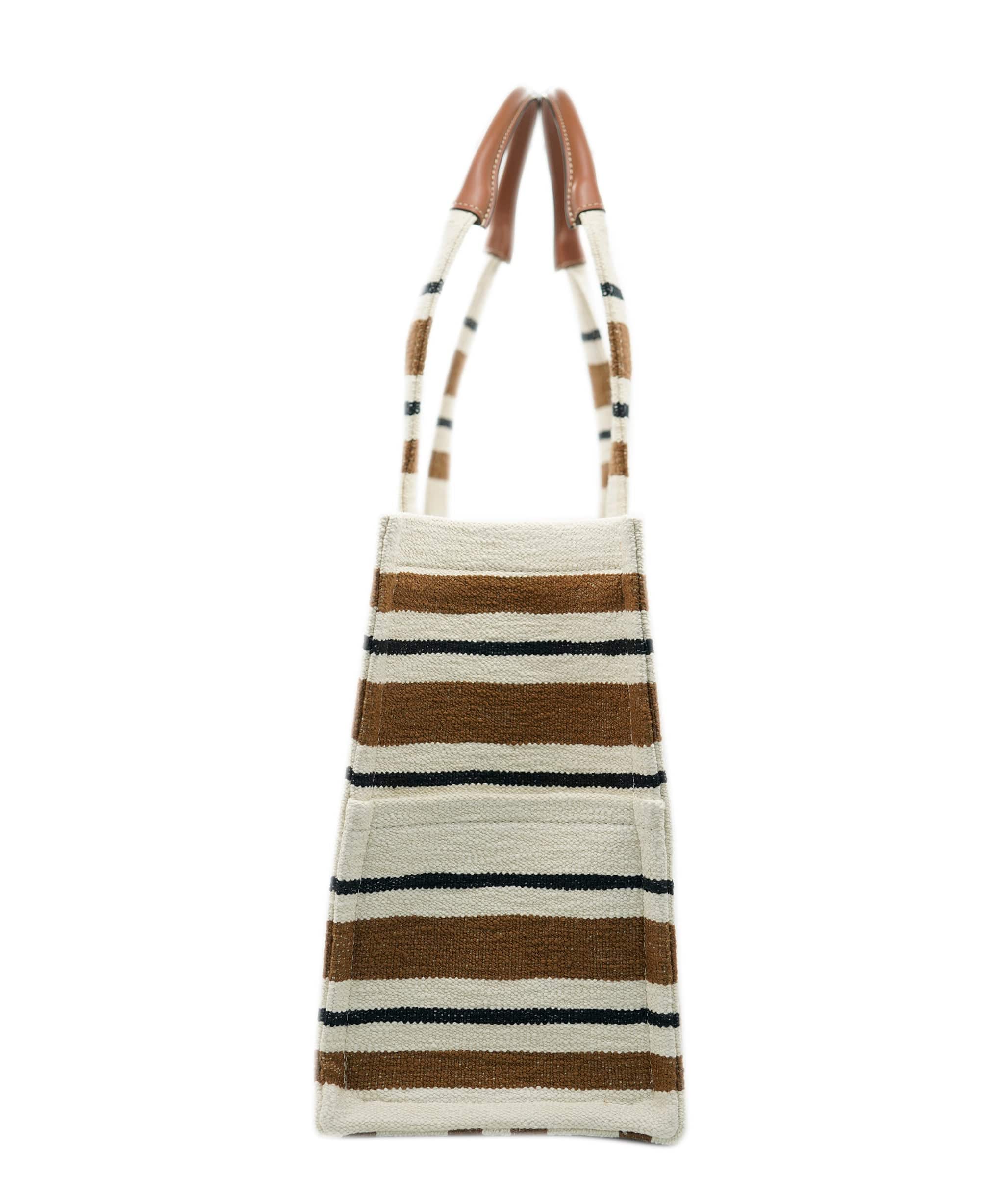 Celine Brand New Celine Cream Stripe Large Cabas Thais Tote - UKL1456