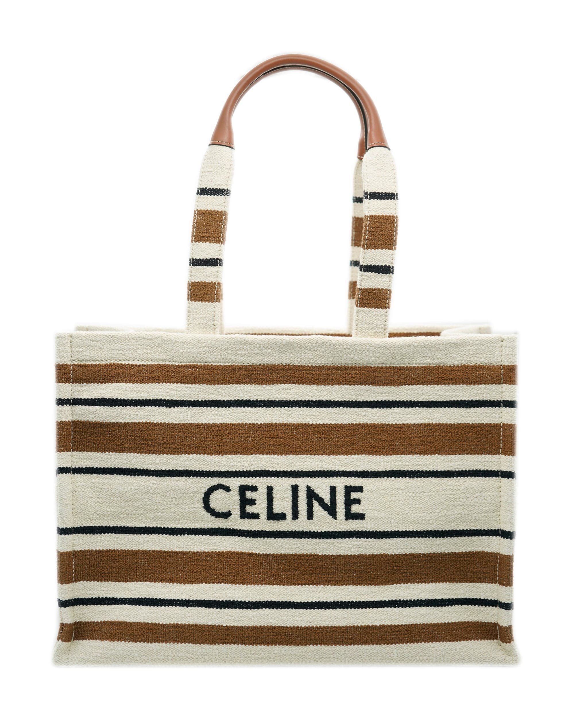 Celine Brand New Celine Cream Stripe Large Cabas Thais Tote - UKL1456