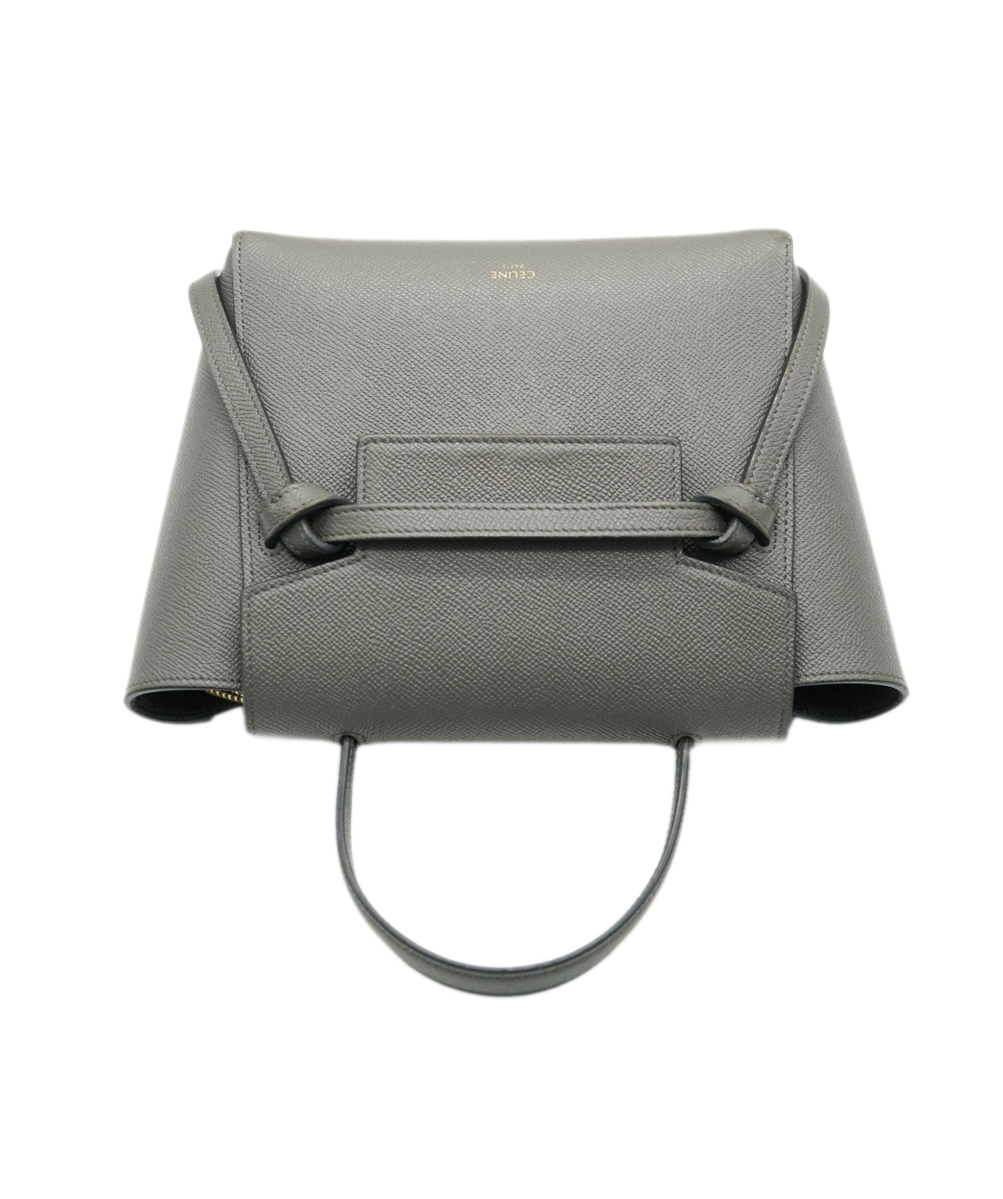 Celine Celine Belt Bag Grey Calfskin Leather Size Nano  AGC1647