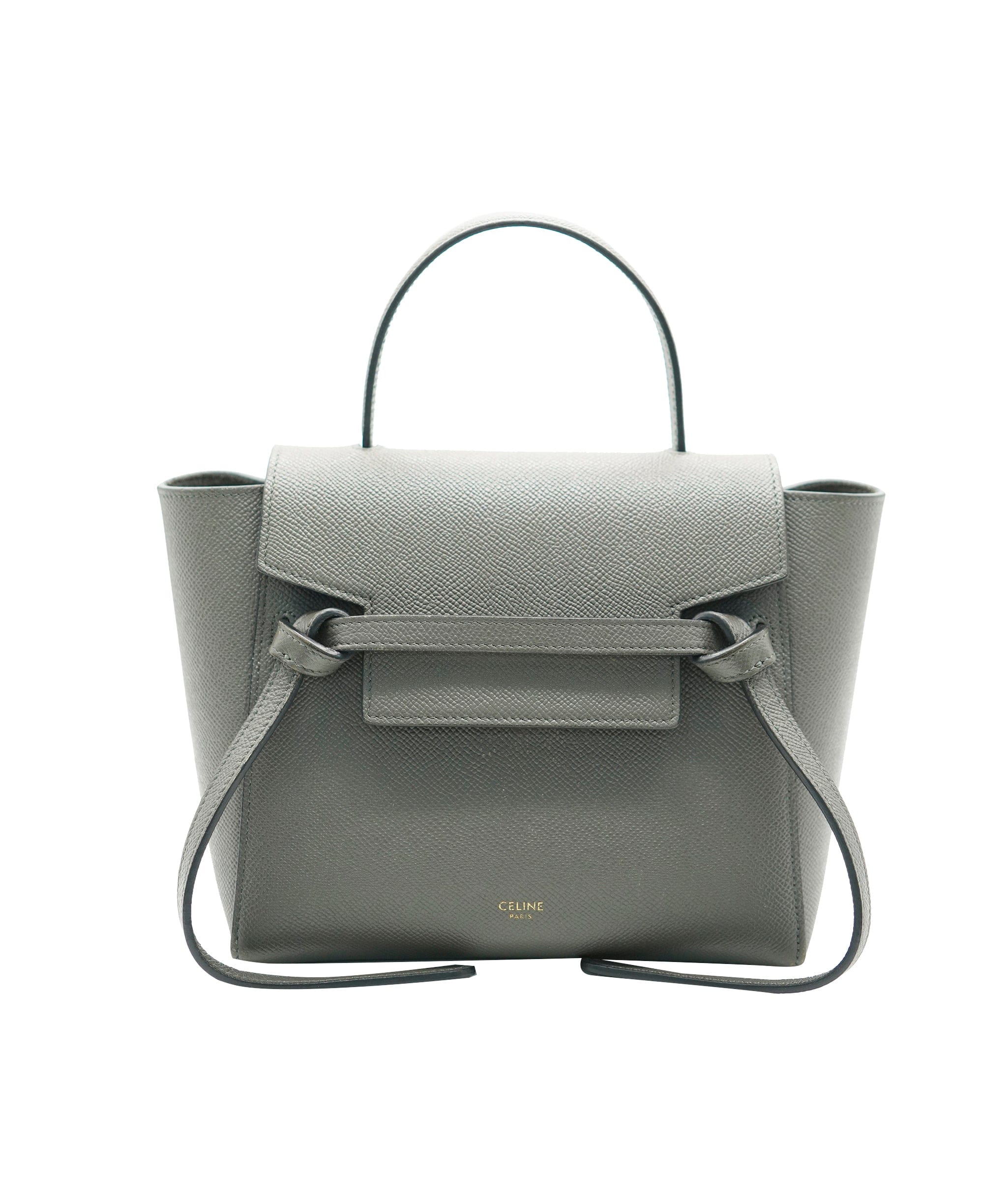 Celine Celine Belt Bag Grey Calfskin Leather Size Nano  AGC1647