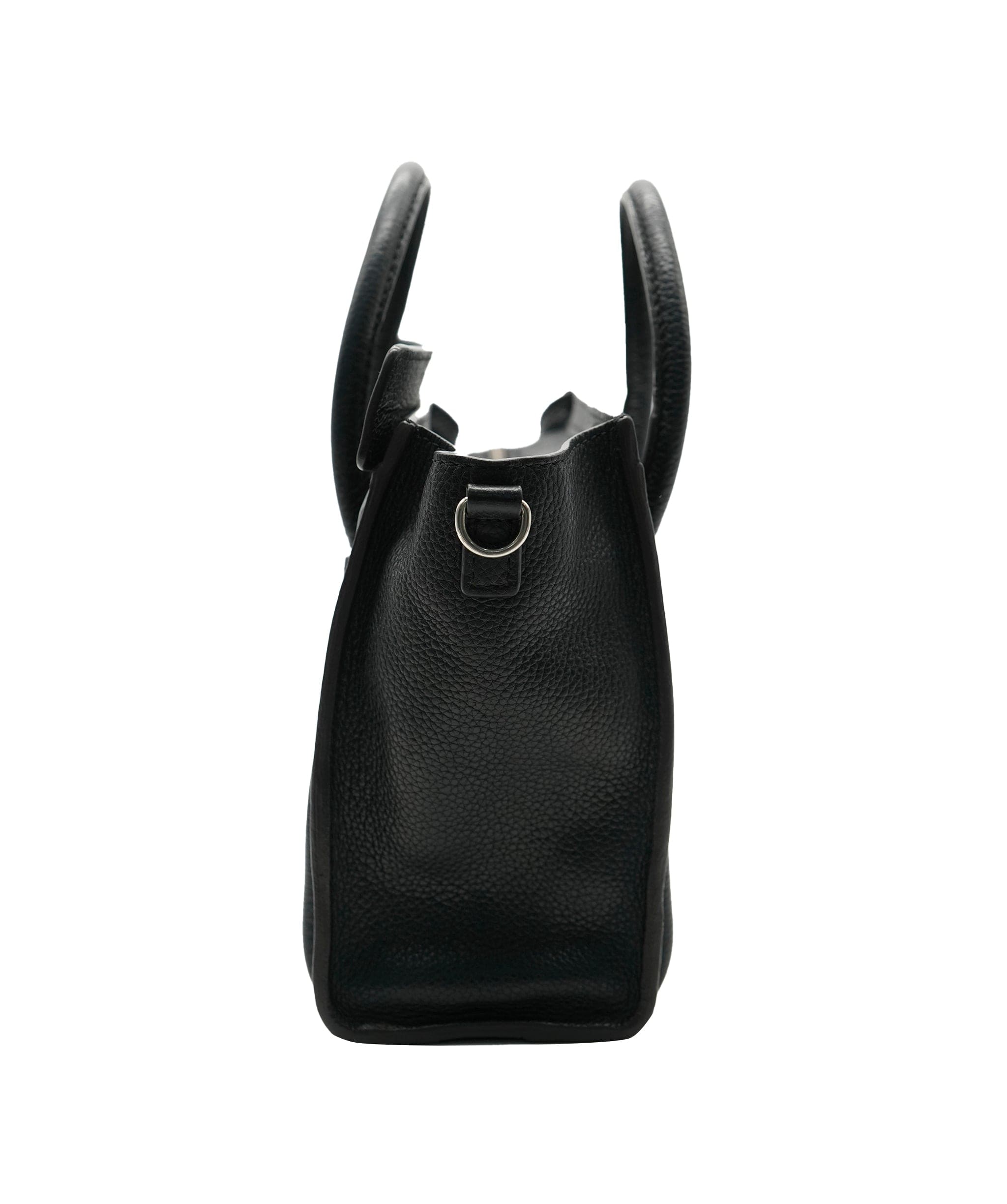 Celine Celine Black Drummed Leather Nano Luggage ABC0531