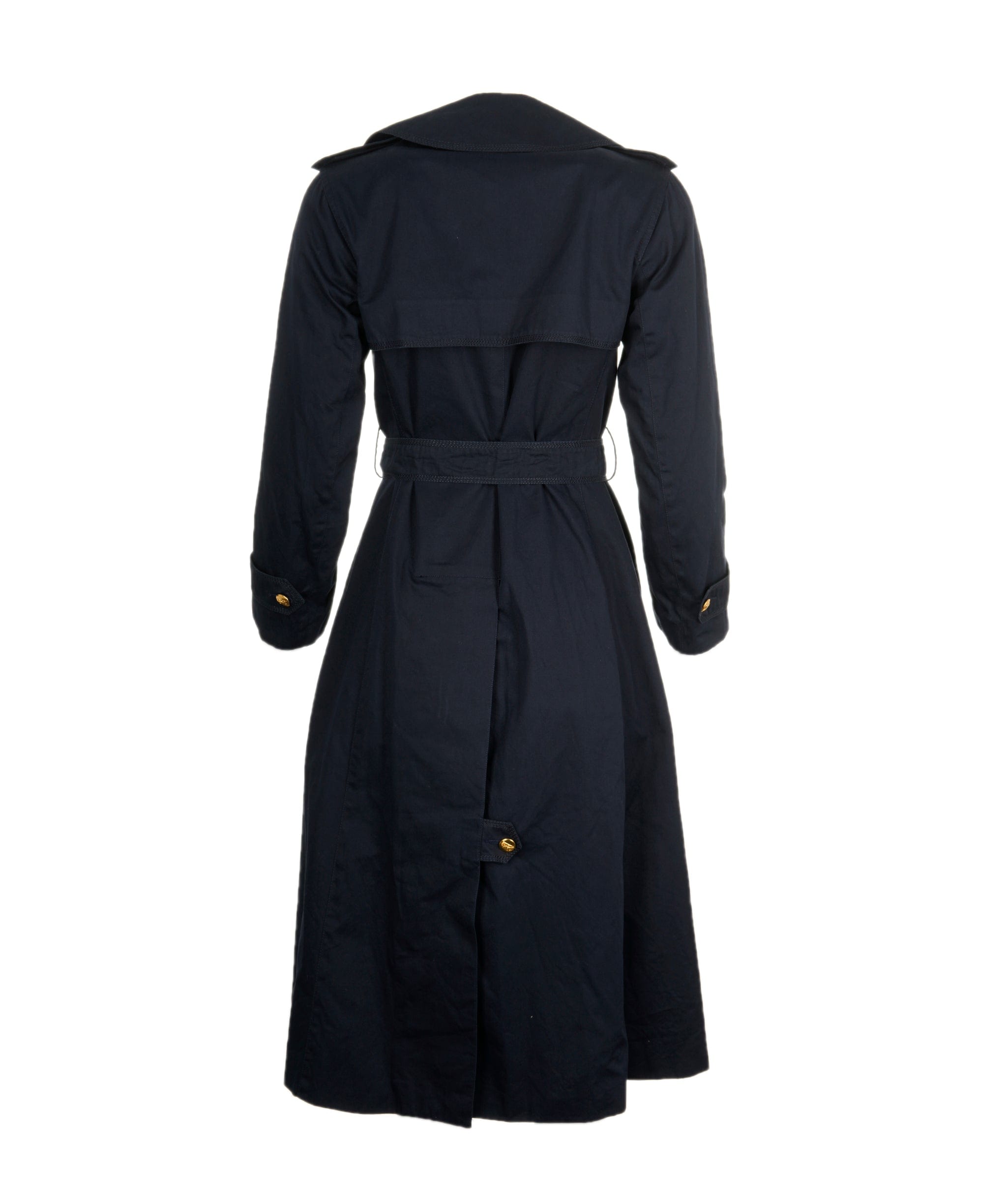 Celine Celine Gold Button Navy Trench Coat - ASL8648