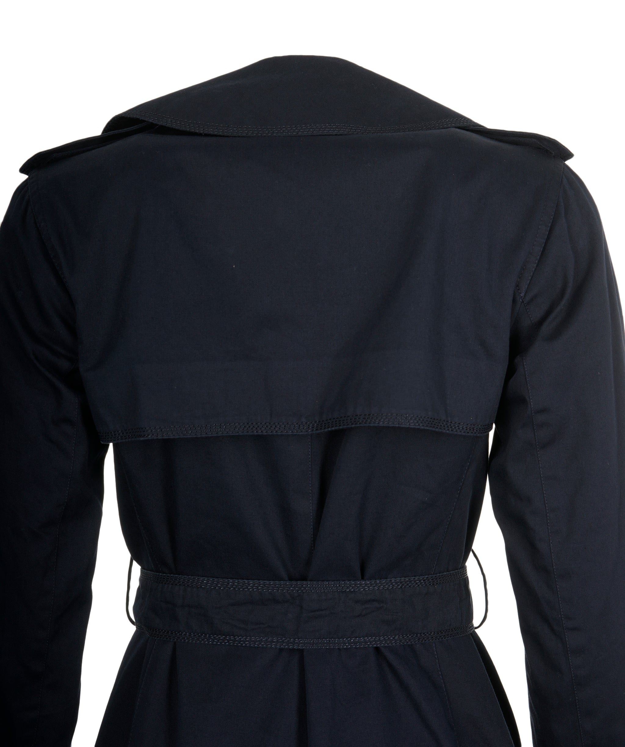 Celine Celine Gold Button Navy Trench Coat - ASL8648