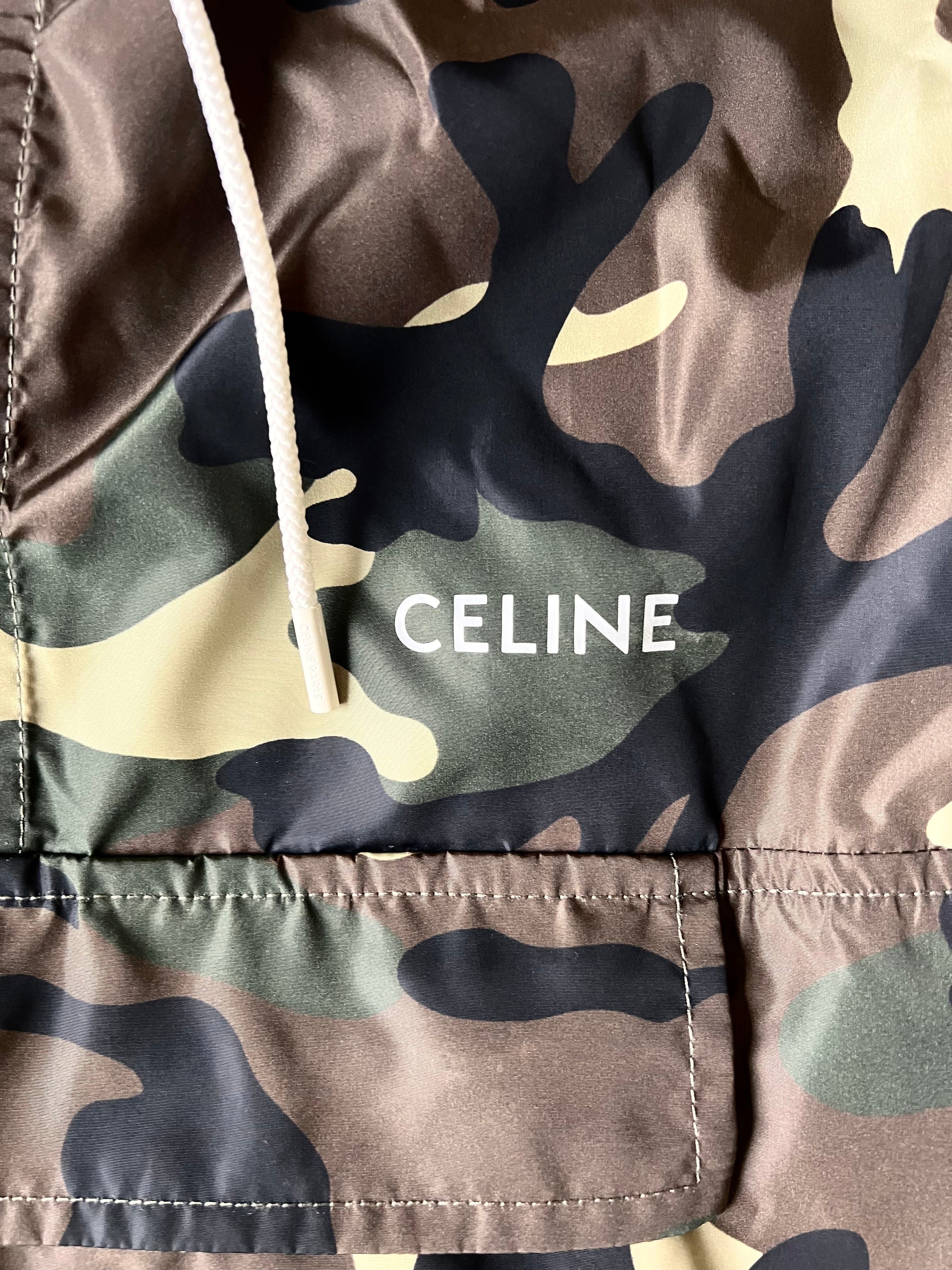 Celine Celine Green Camo Anorak Jacket UKL1300