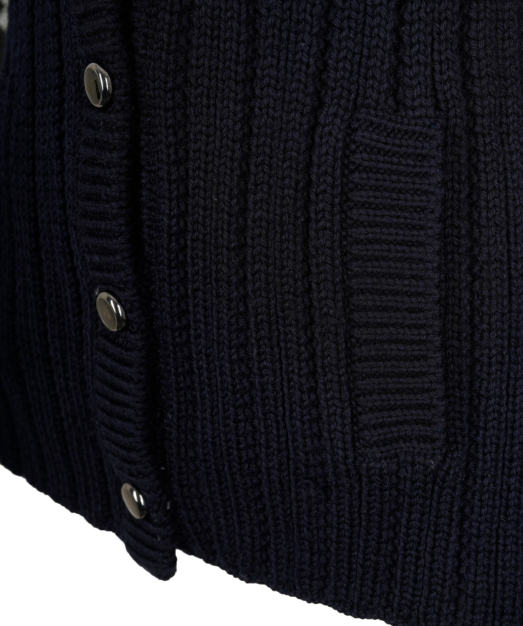 Celine Celine Knit Jacket #M Navy ASL9814