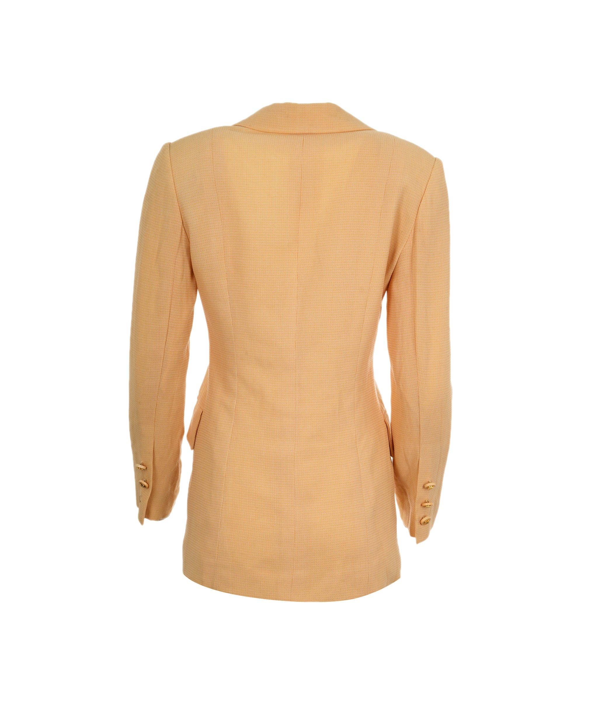 Celine Celine Light Yellow Blazer With Triomphe Gold Buttons  ALC0834