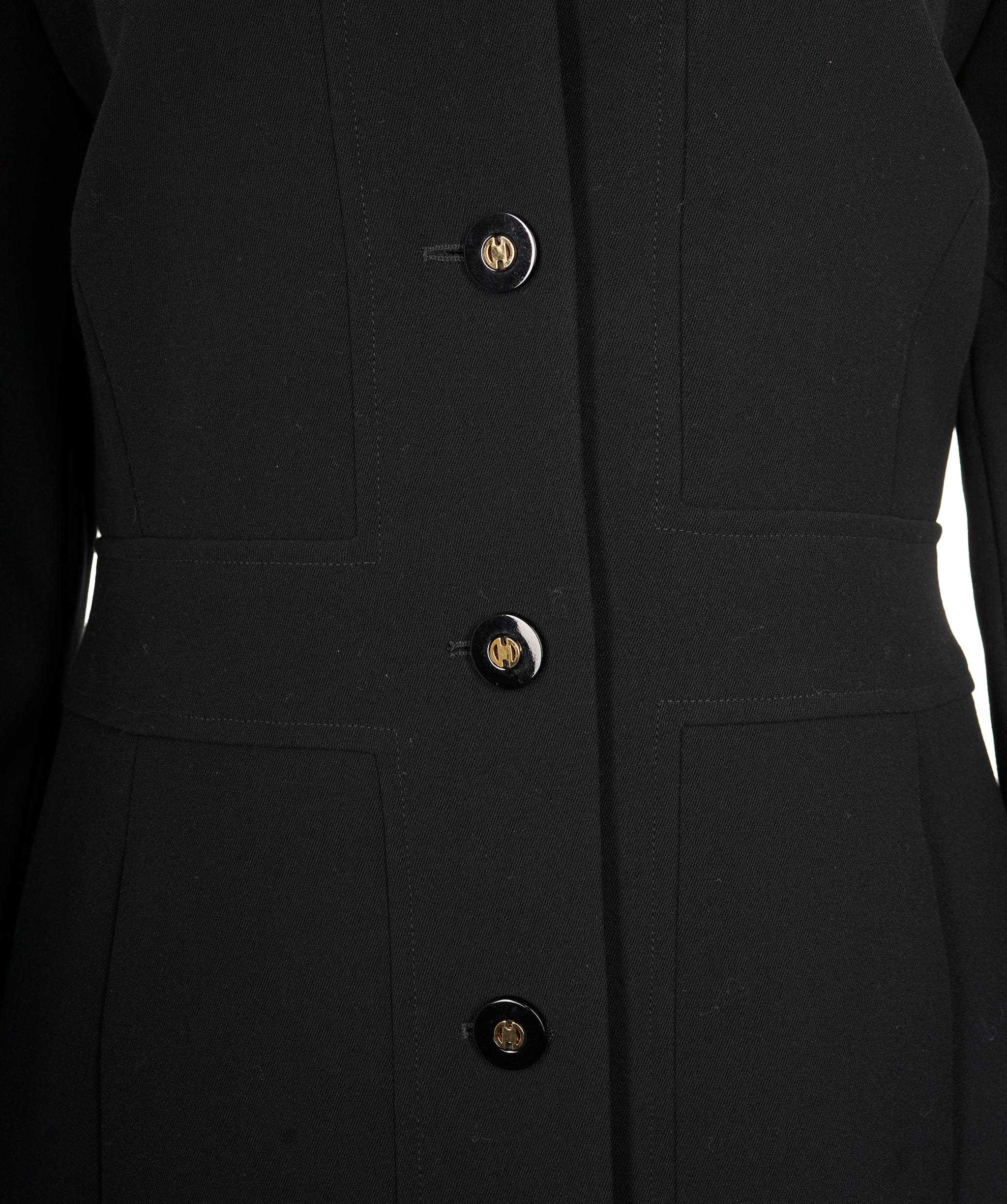 Celine Celine Logo Buttons Skirt Suits Black ASL9631