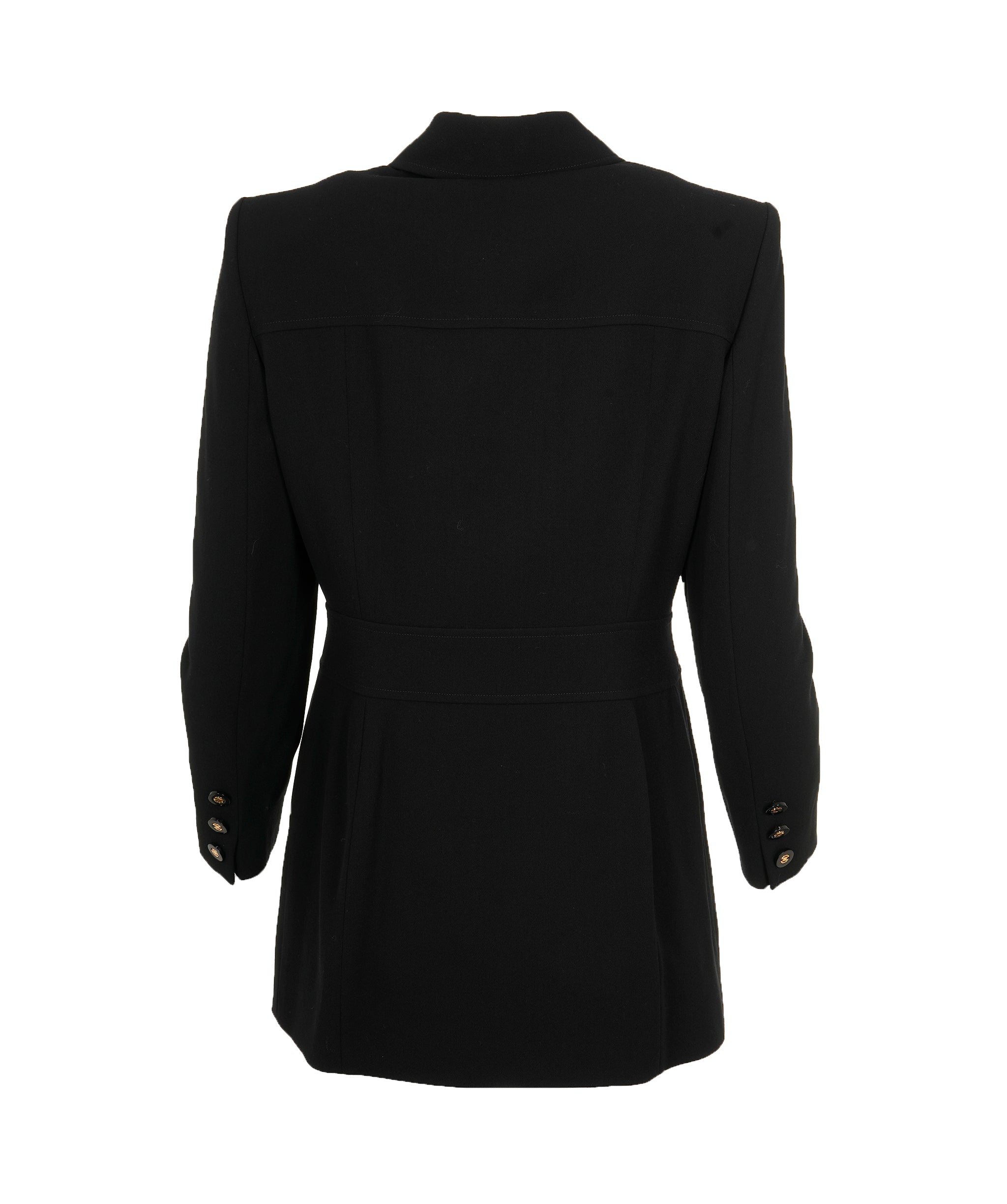 Celine Celine Logo Buttons Skirt Suits Black ASL9631