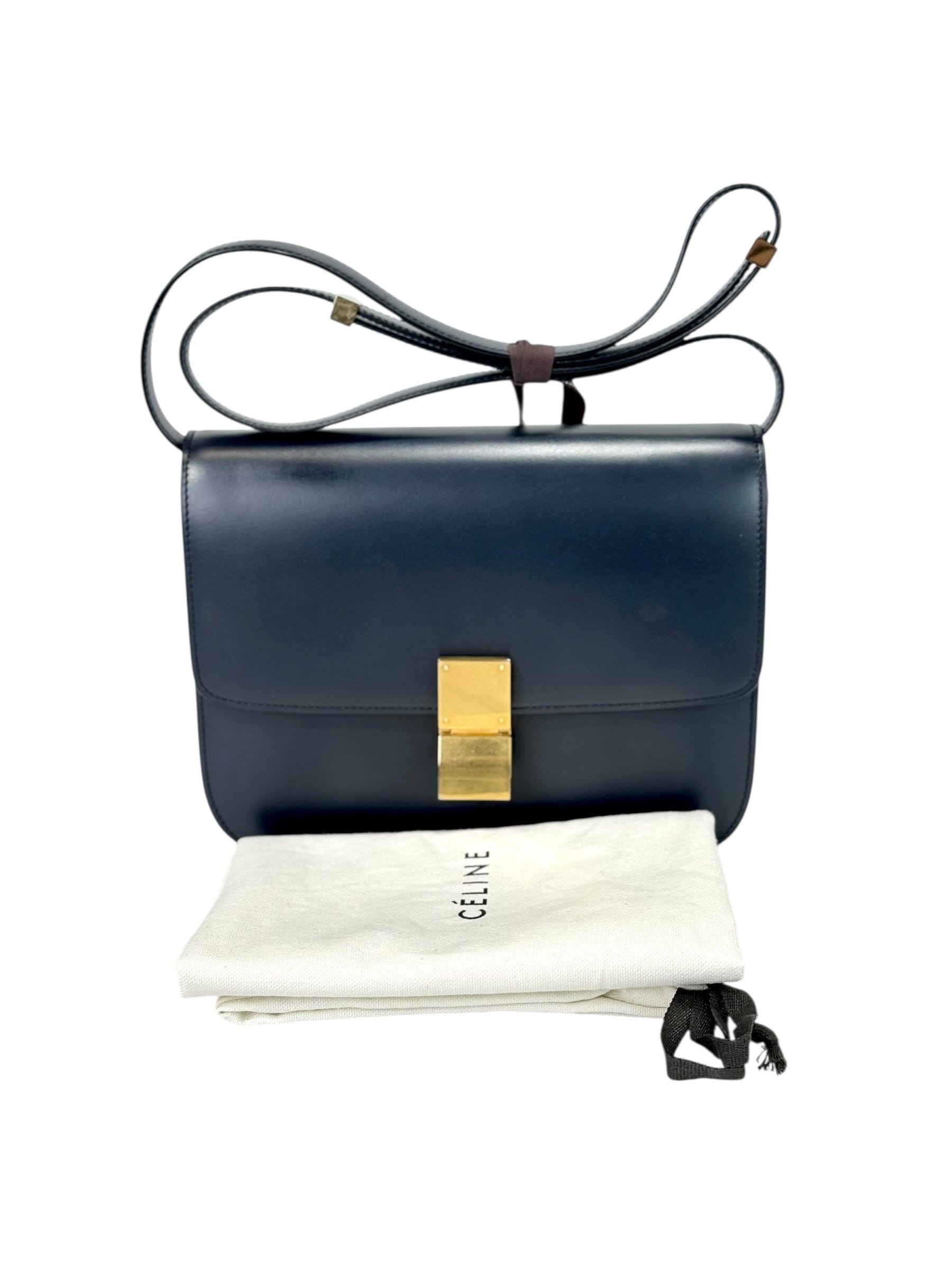 Celine Celine Box Classic Navy Bag