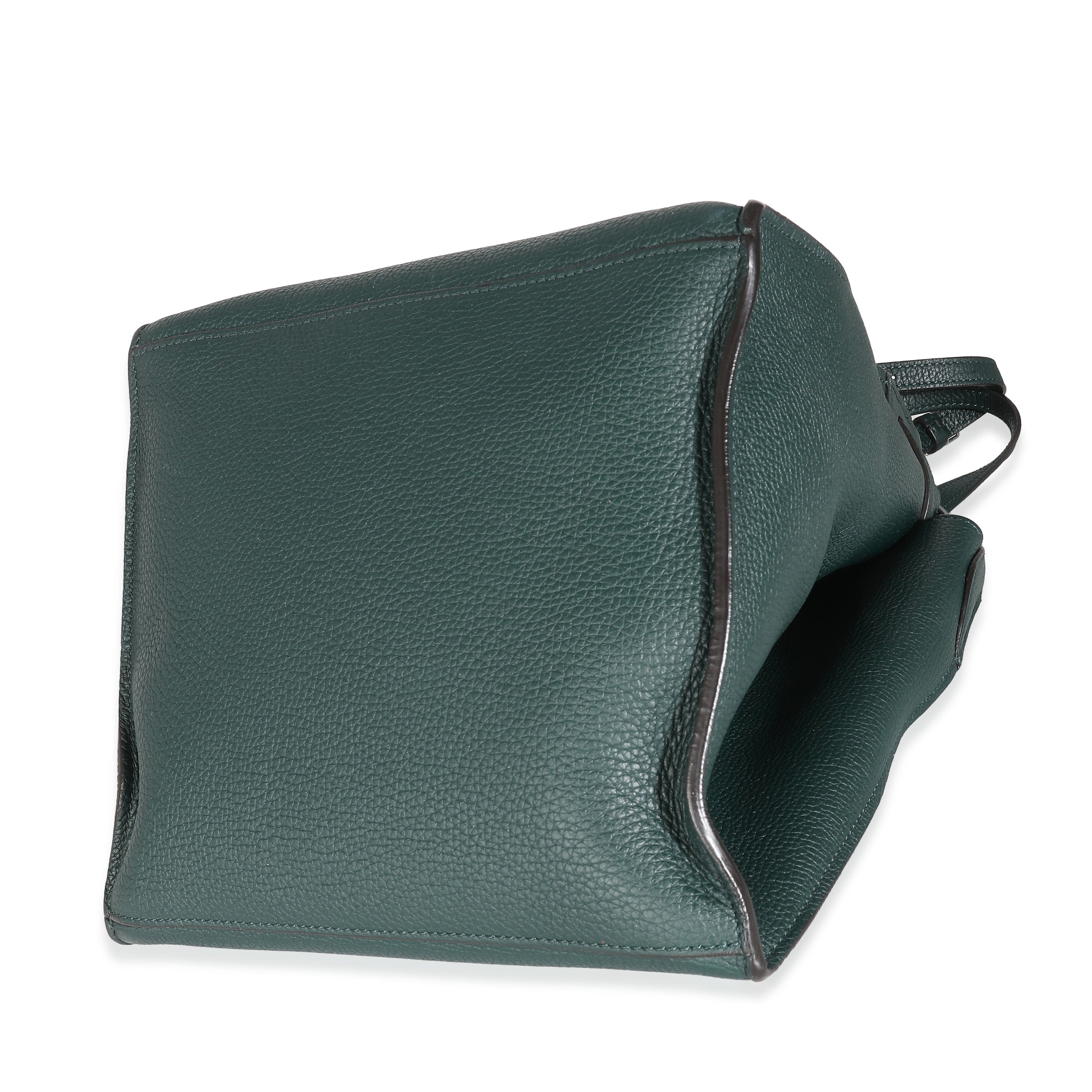 Celine Celine Green Supple Grained Calfskin Small Big Bag