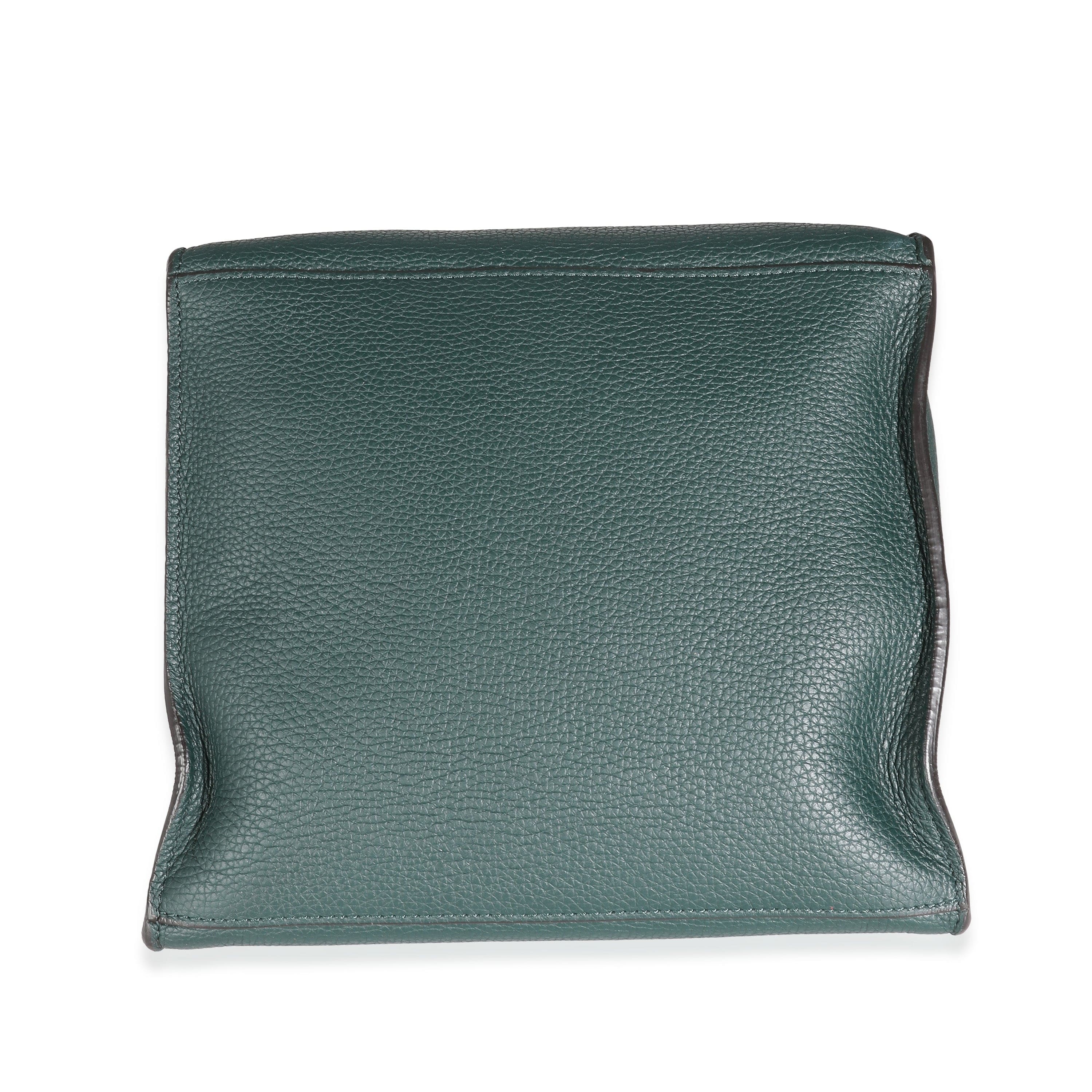 Celine Celine Green Supple Grained Calfskin Small Big Bag