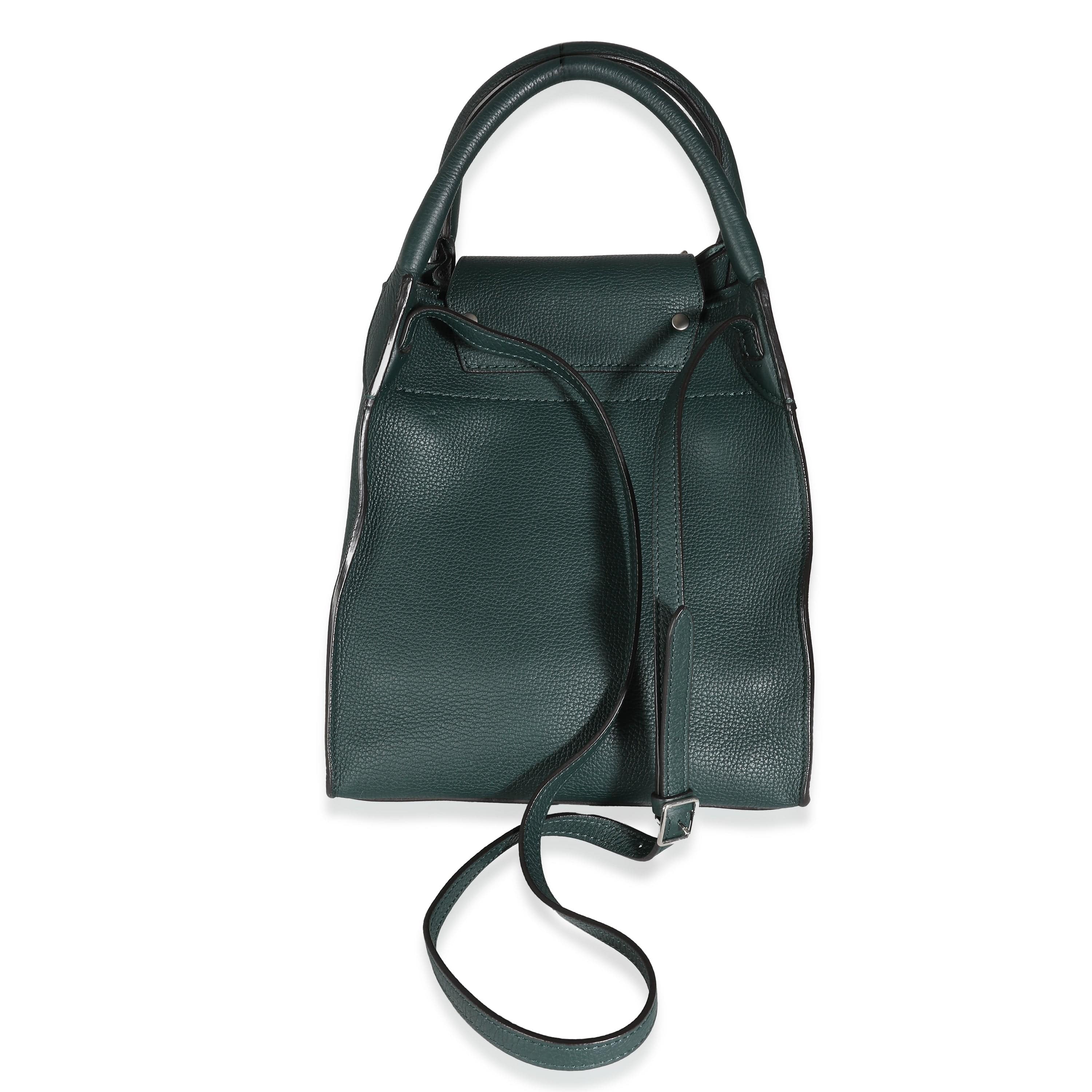 Celine Celine Green Supple Grained Calfskin Small Big Bag