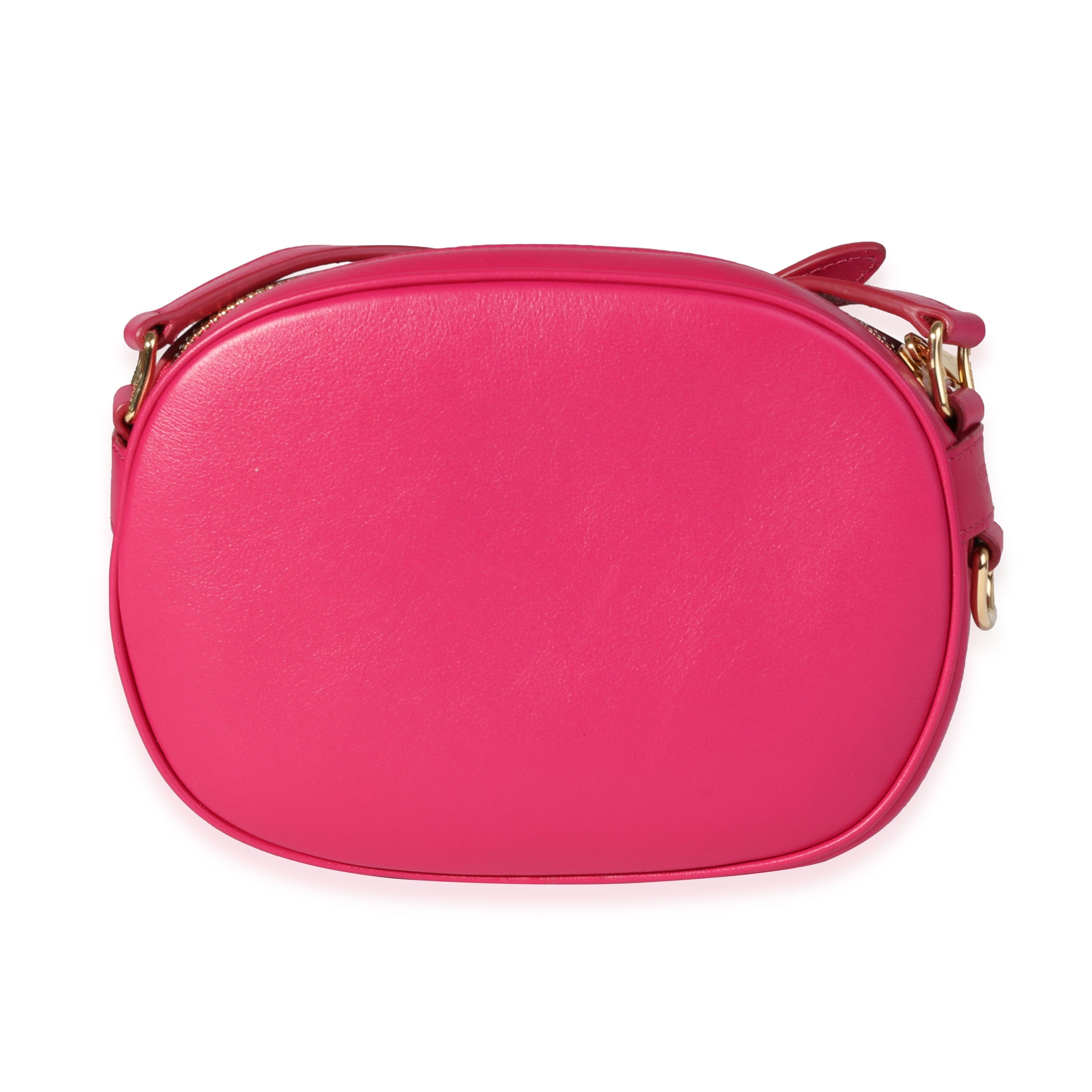 Celine Celine Hot Pink Quilted Calfskin Small C Charm Camera Bag