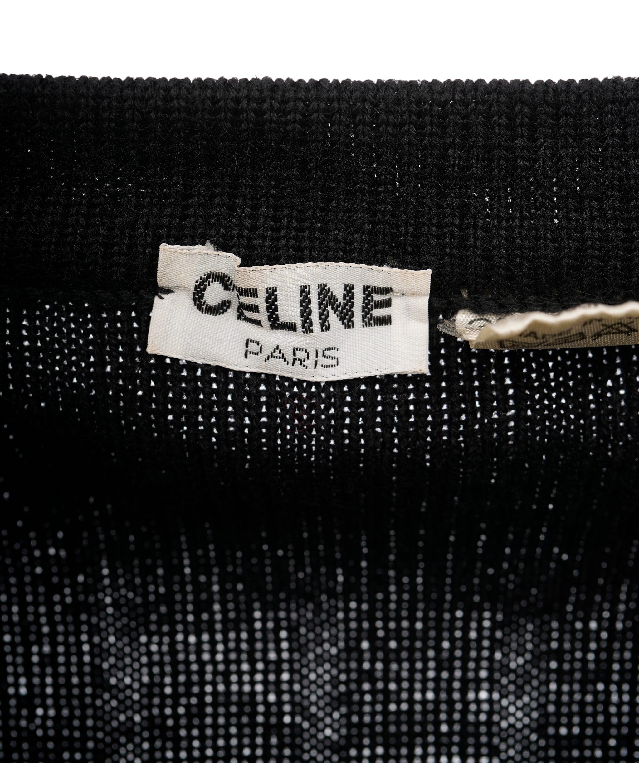 Celine Celine Gold Buttons Cardigan Black ASL10184