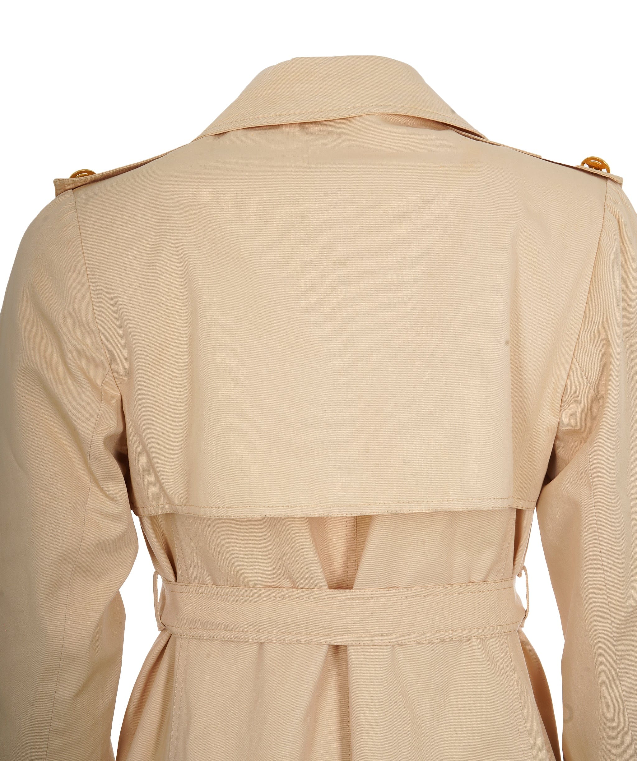 Celine Celine Gold Buttons Trench Coat Beige ASL10498