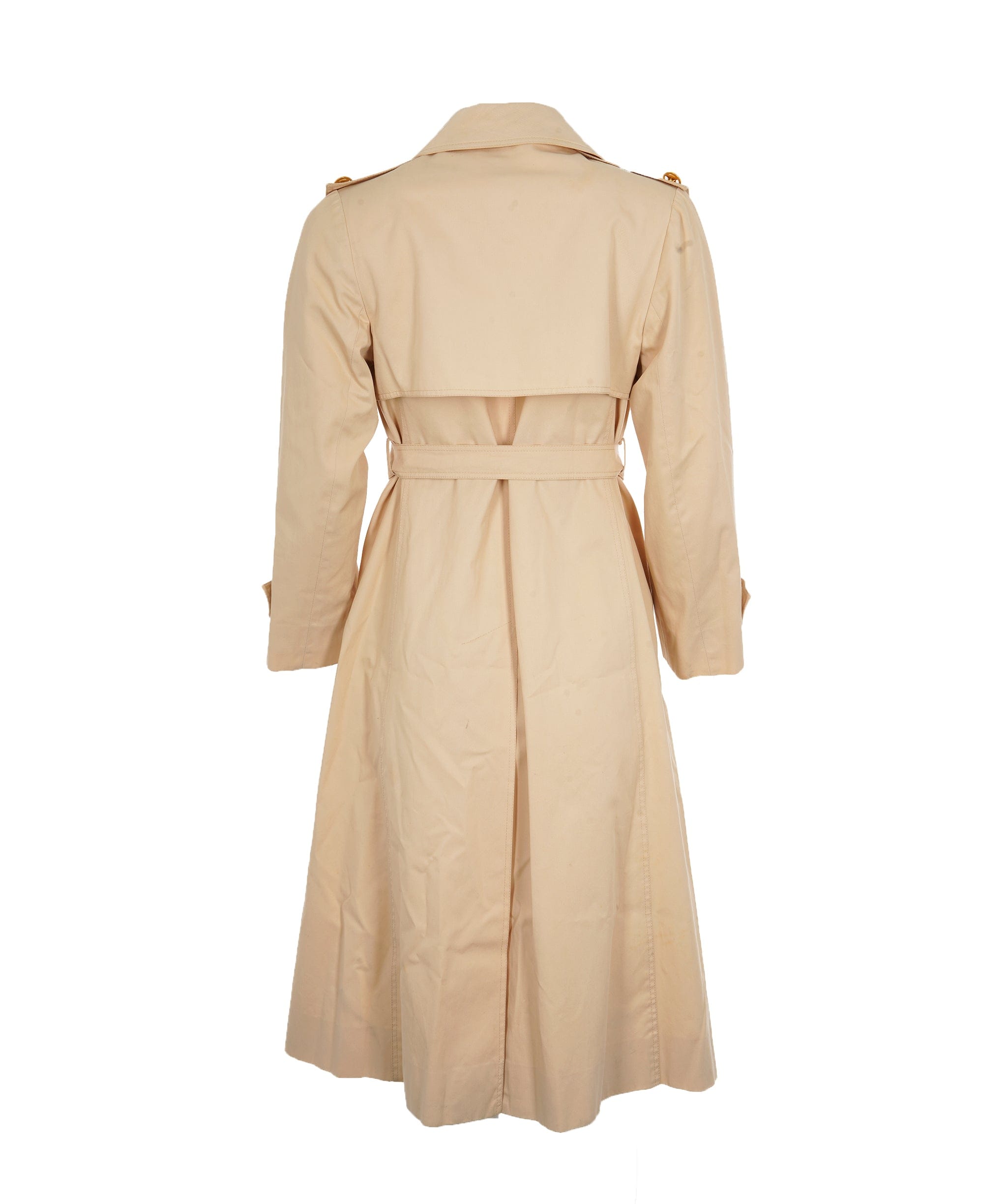 Celine Celine Gold Buttons Trench Coat Beige ASL10498